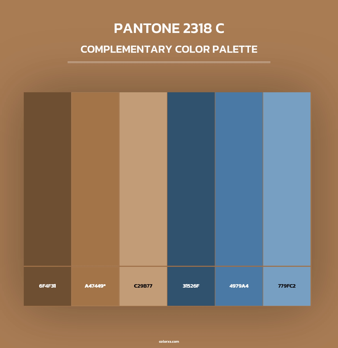 PANTONE 2318 C - Complementary Color Palette