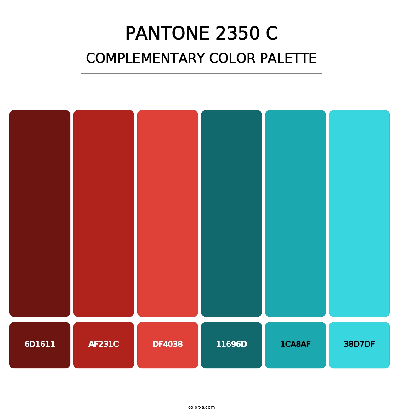PANTONE 2350 C - Complementary Color Palette
