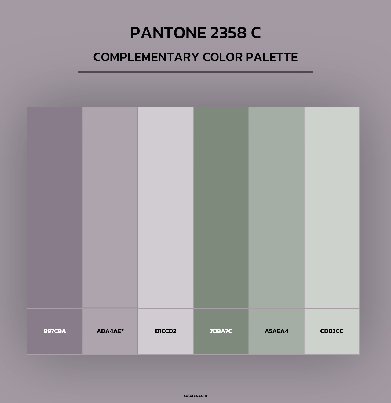 PANTONE 2358 C - Complementary Color Palette