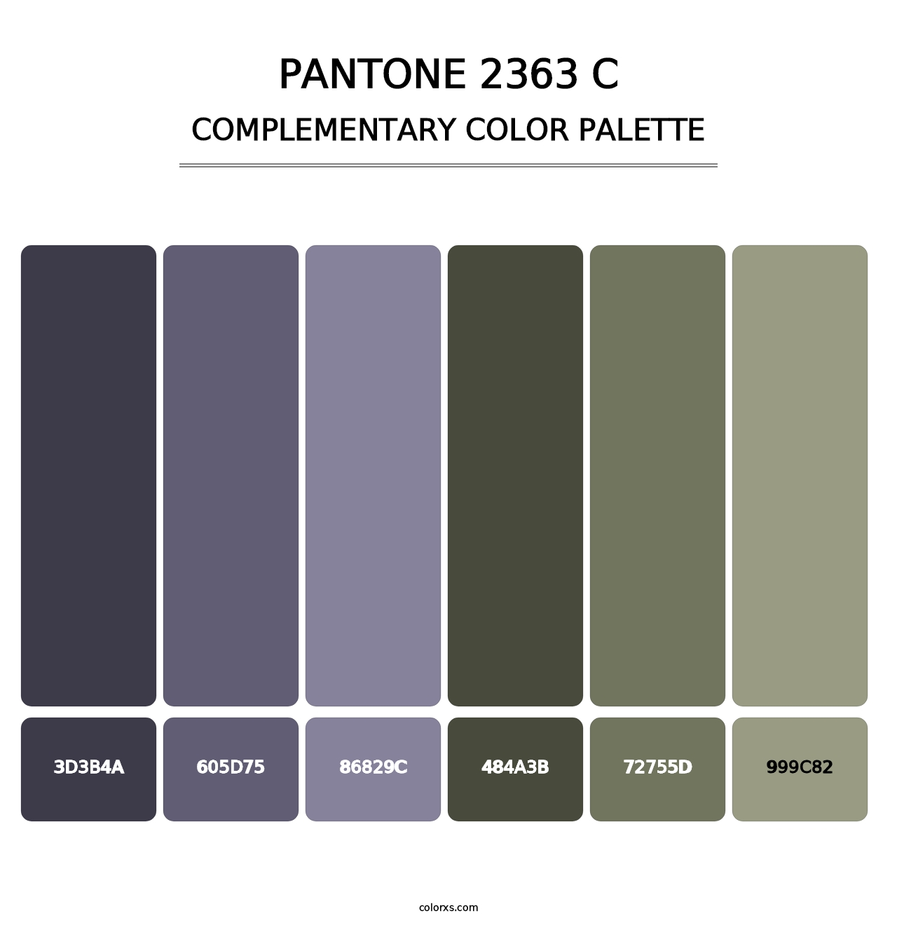 PANTONE 2363 C - Complementary Color Palette