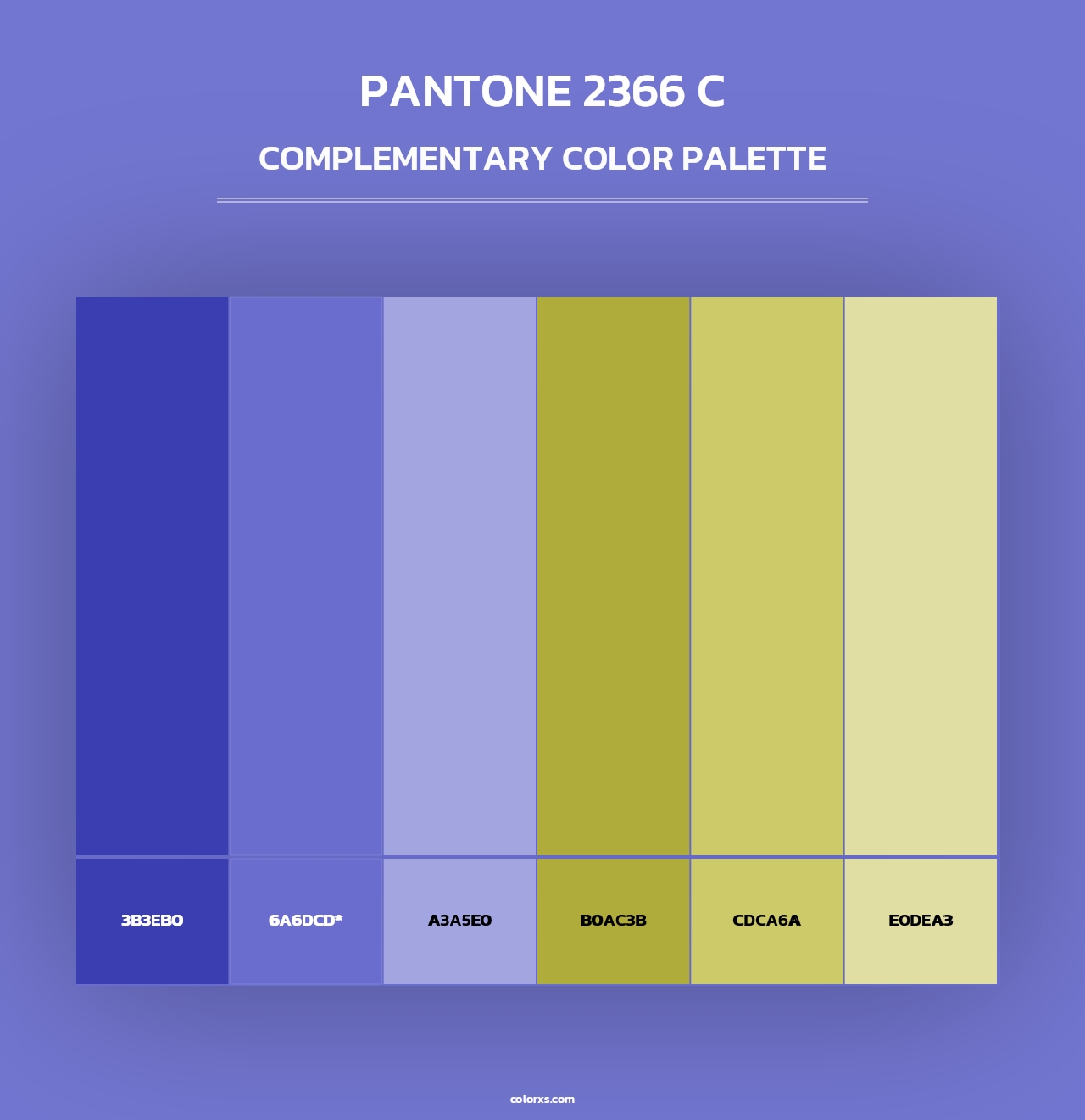 PANTONE 2366 C - Complementary Color Palette