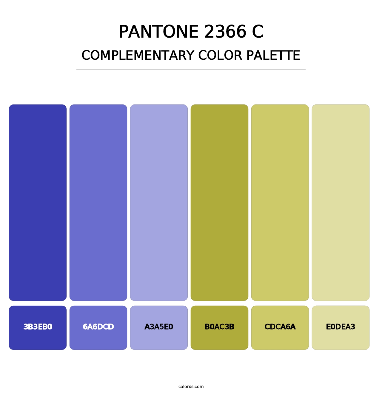 PANTONE 2366 C - Complementary Color Palette