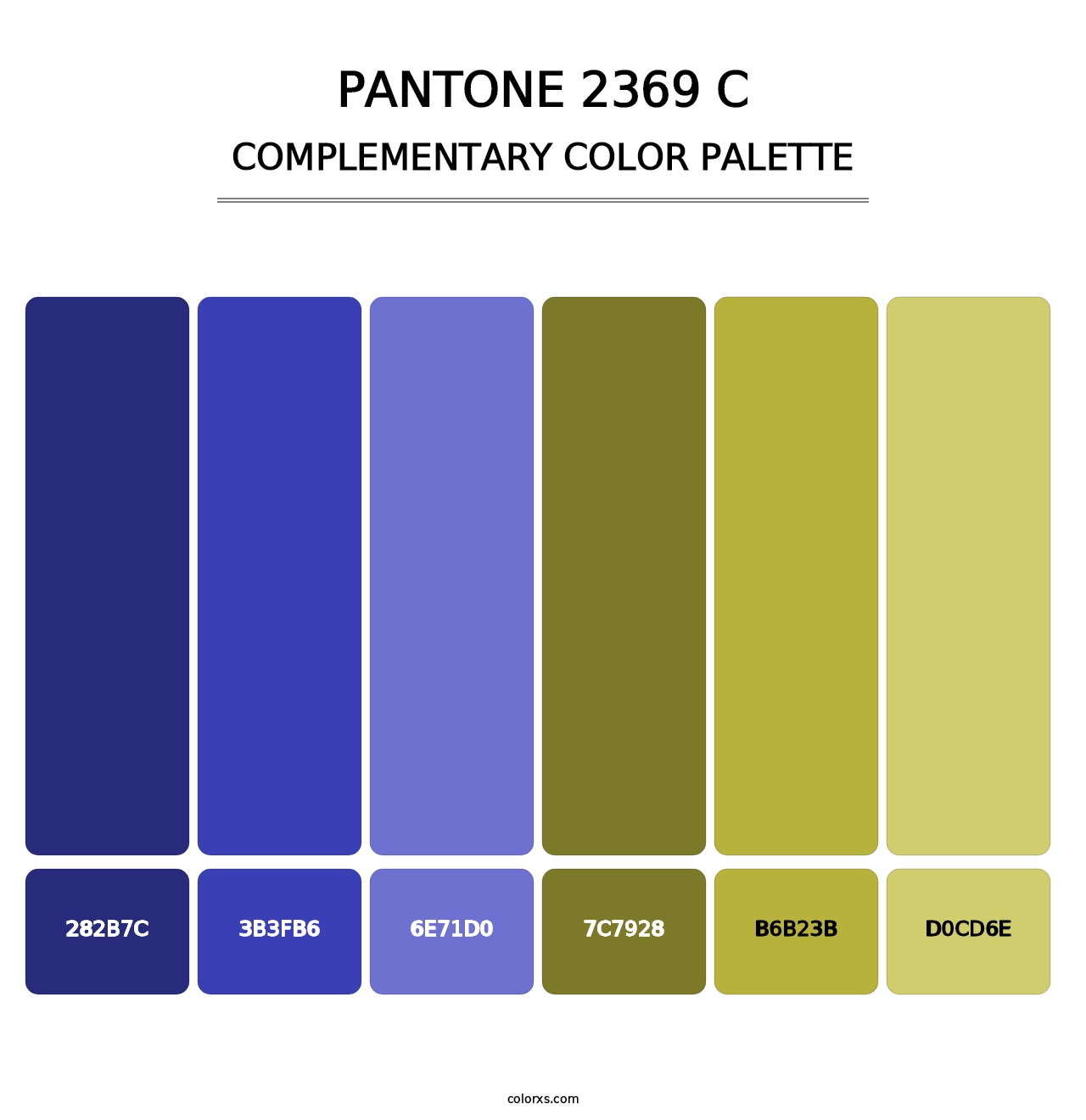 PANTONE 2369 C - Complementary Color Palette