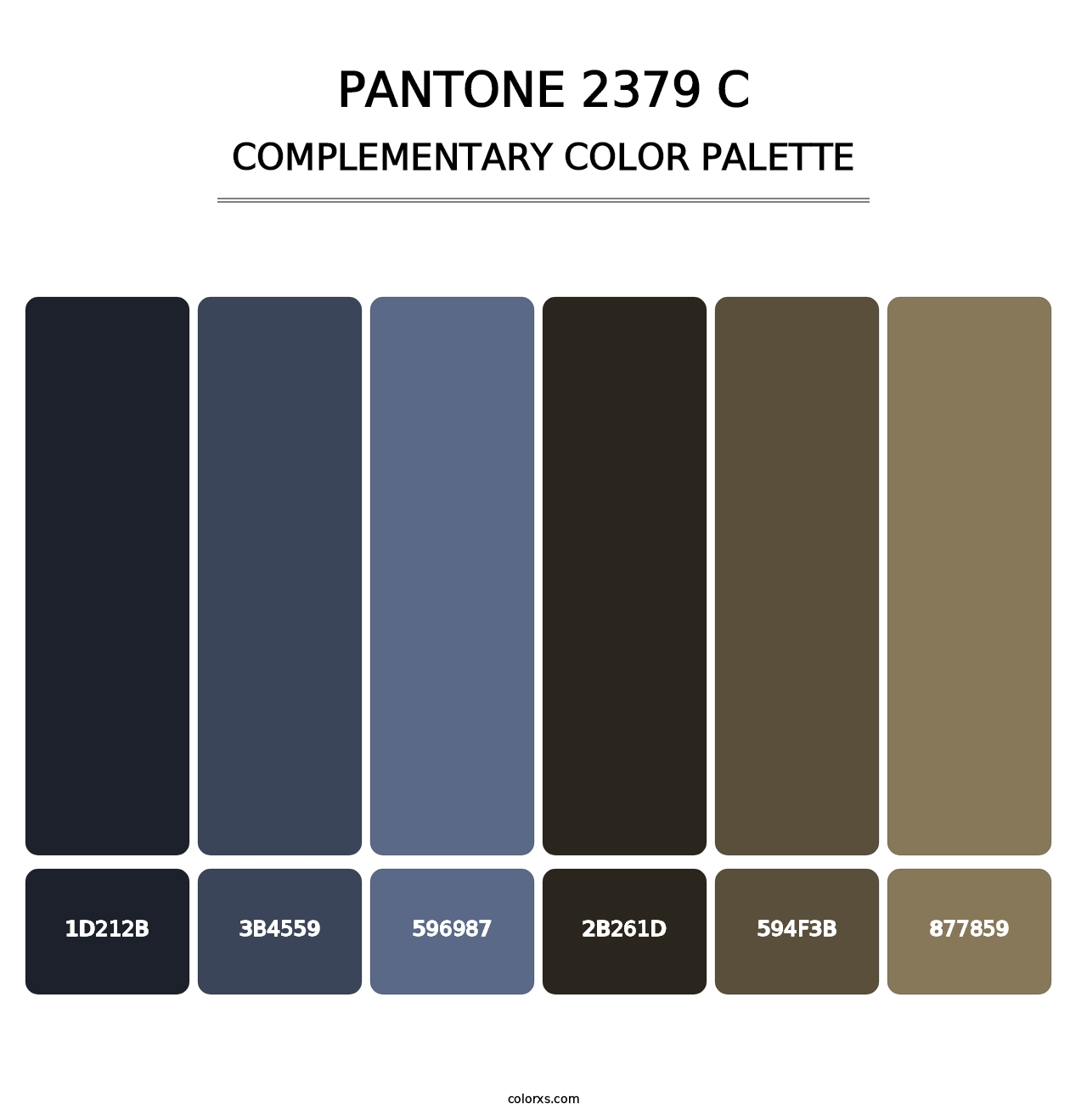 PANTONE 2379 C - Complementary Color Palette