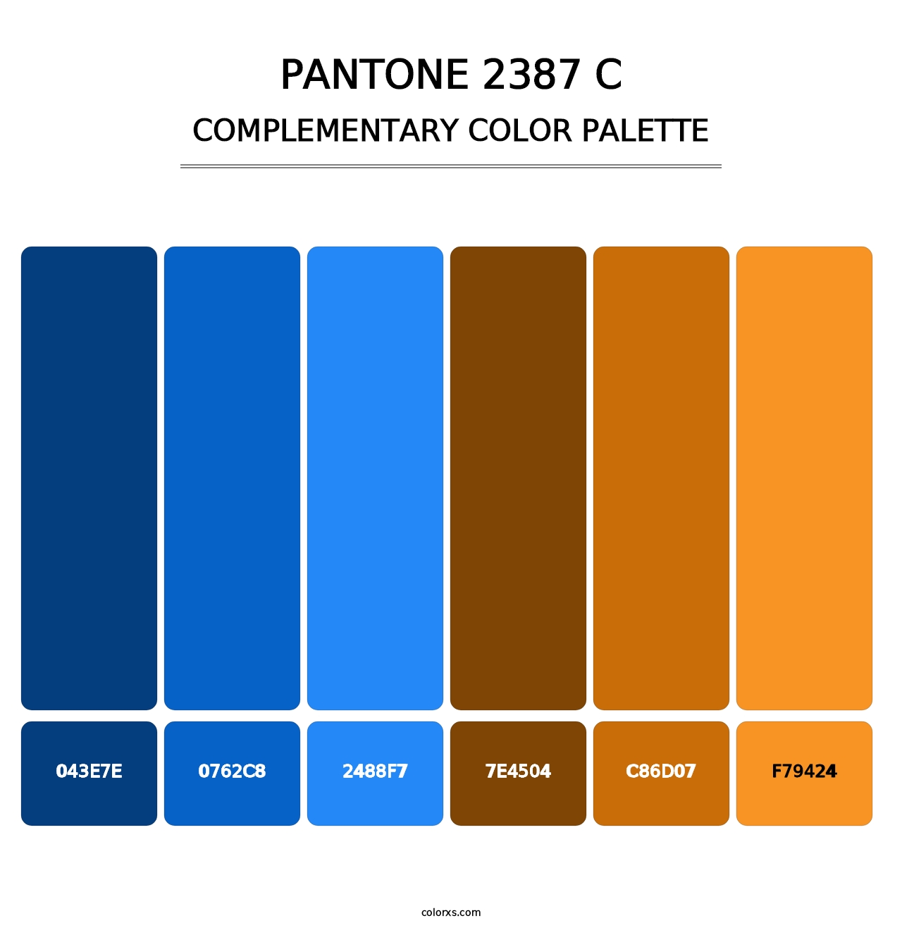 PANTONE 2387 C - Complementary Color Palette