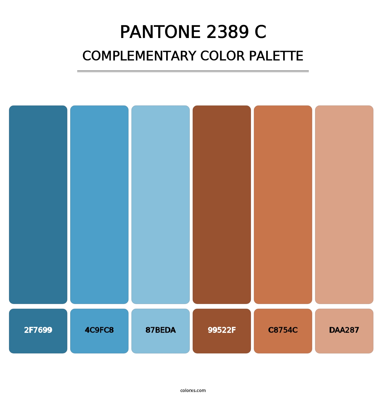 PANTONE 2389 C - Complementary Color Palette