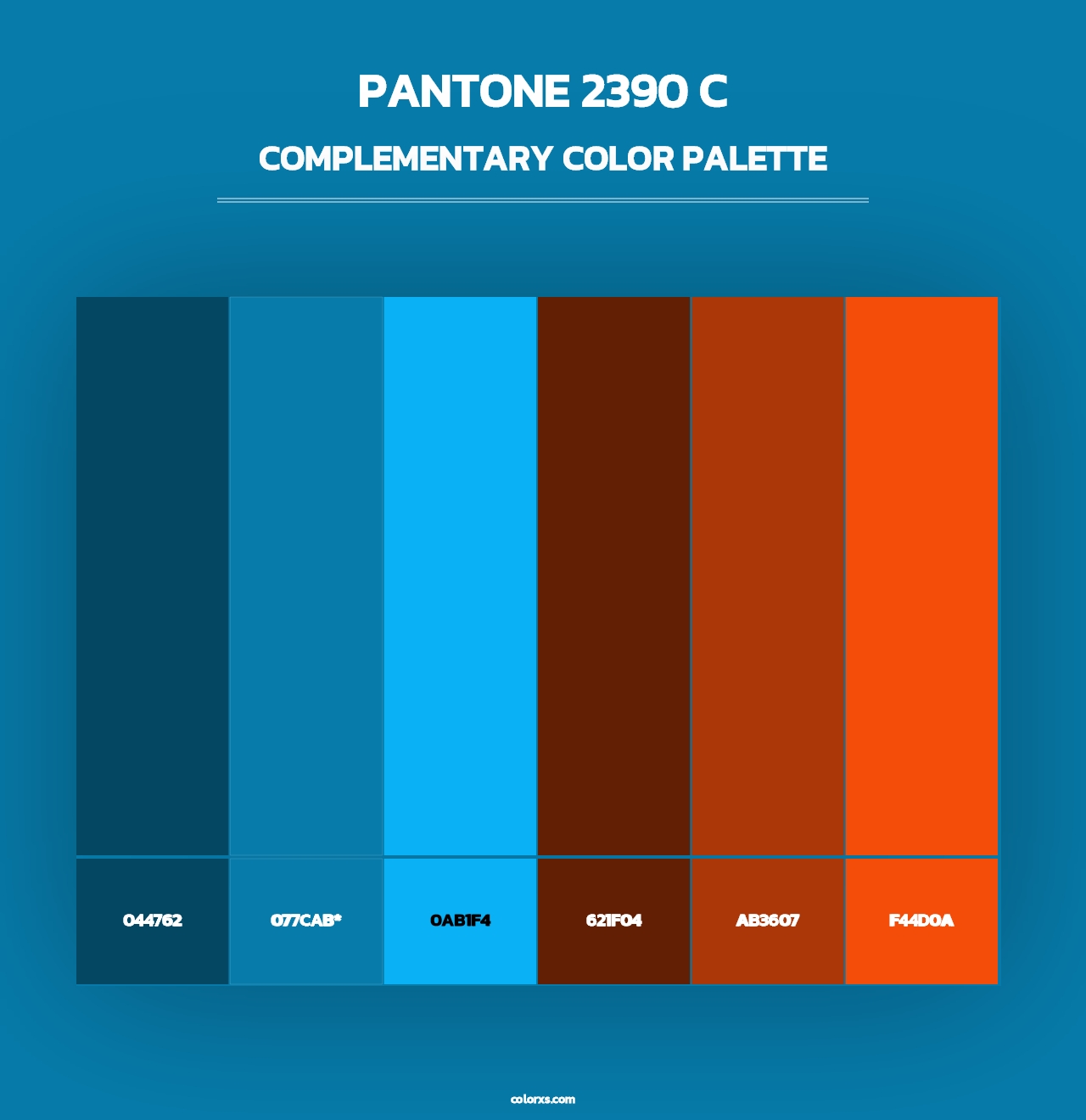 PANTONE 2390 C - Complementary Color Palette