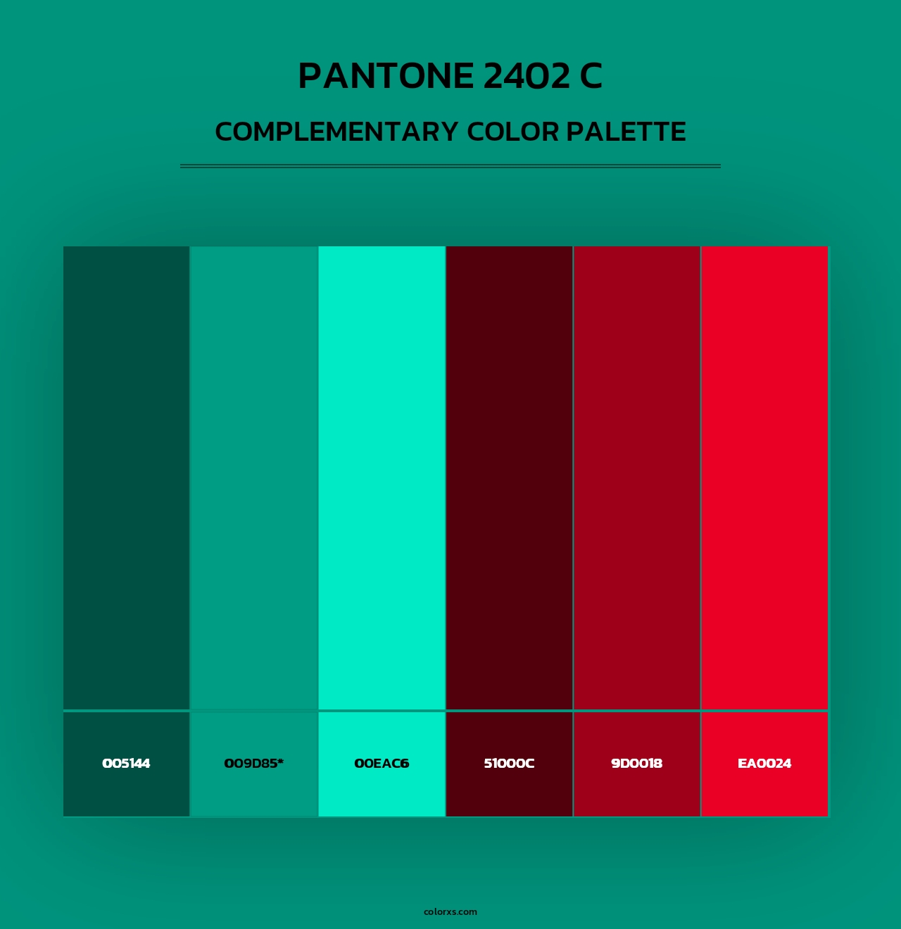 PANTONE 2402 C - Complementary Color Palette