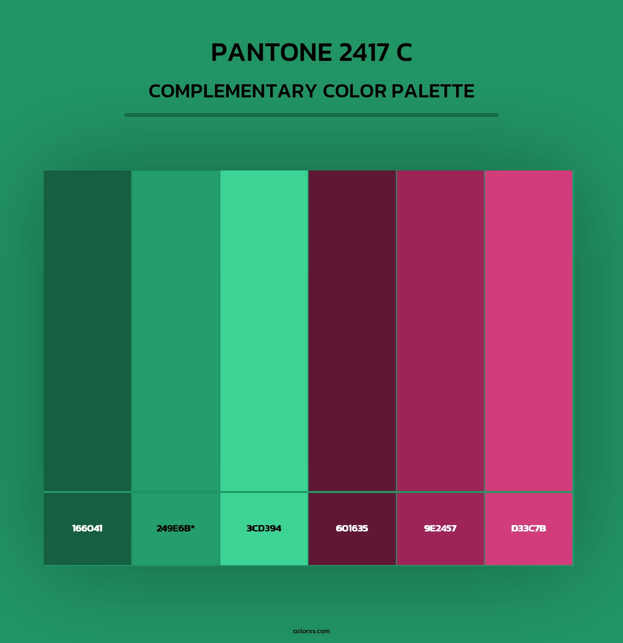 PANTONE 2417 C - Complementary Color Palette
