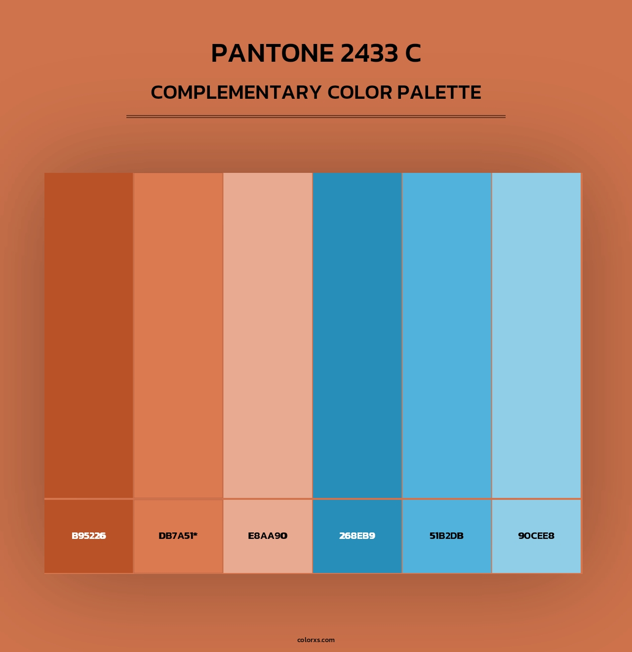 PANTONE 2433 C - Complementary Color Palette