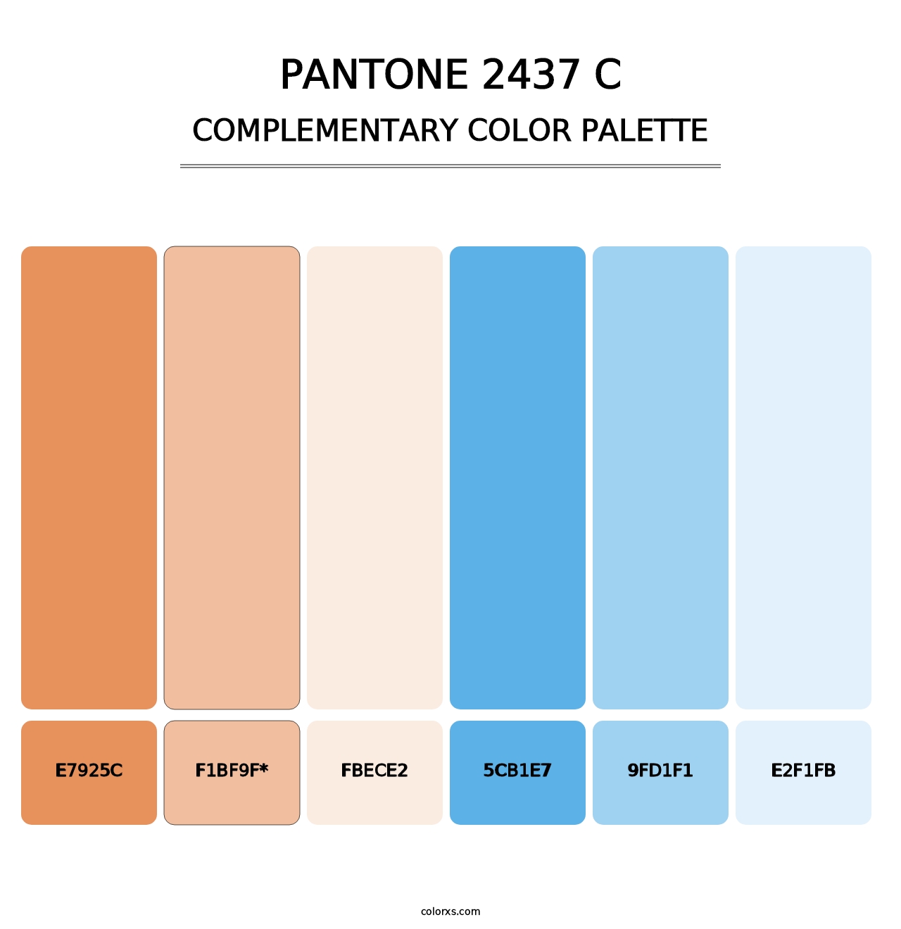 PANTONE 2437 C - Complementary Color Palette