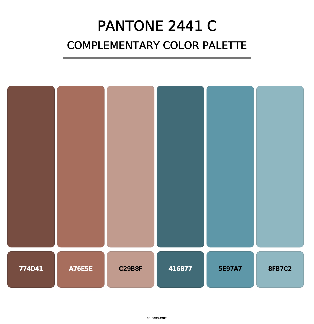 PANTONE 2441 C - Complementary Color Palette