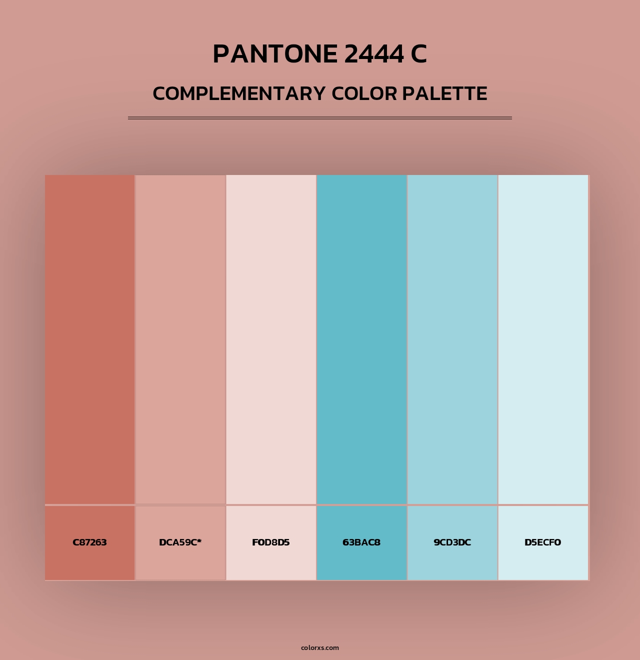 PANTONE 2444 C - Complementary Color Palette