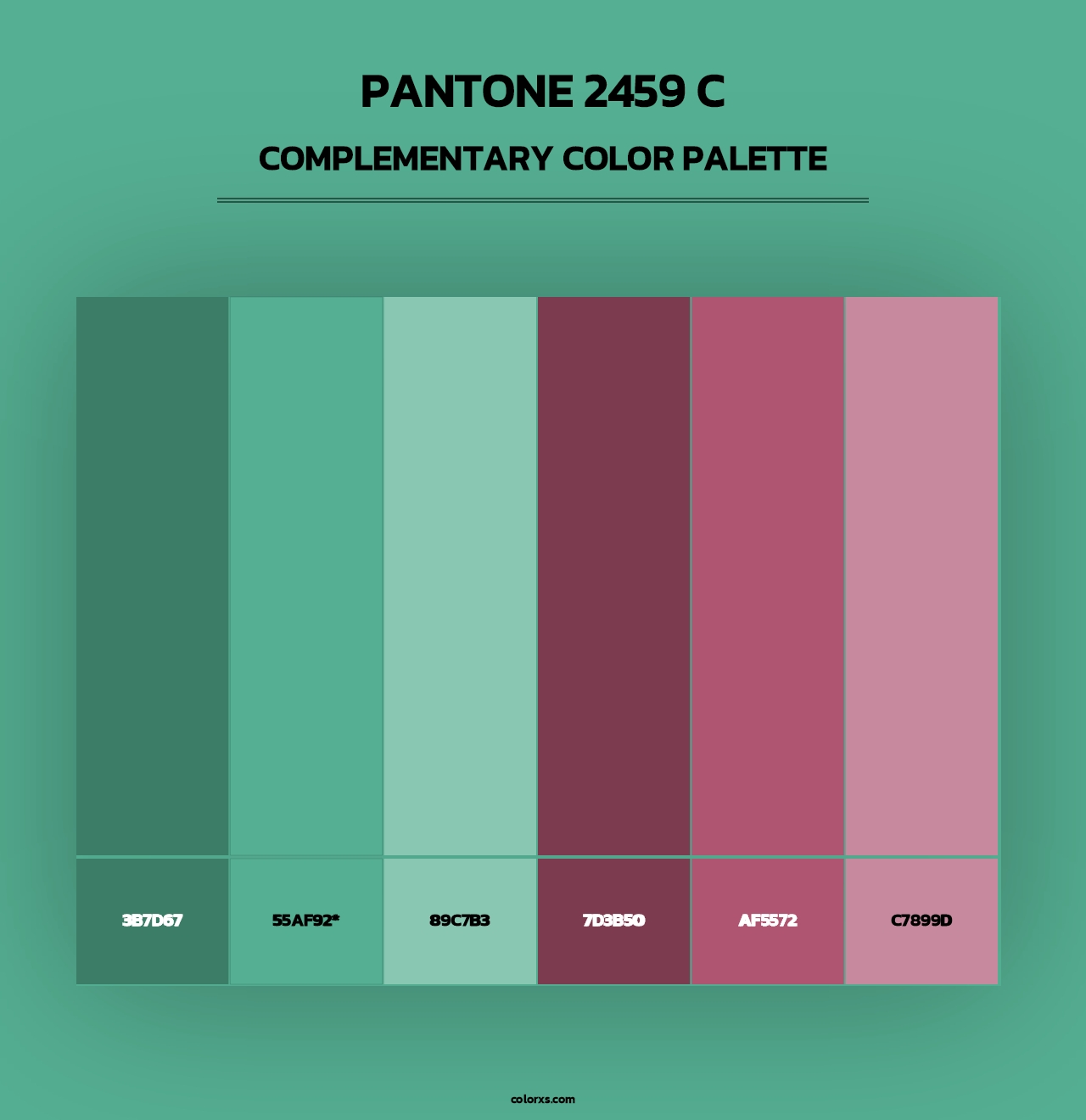 PANTONE 2459 C - Complementary Color Palette