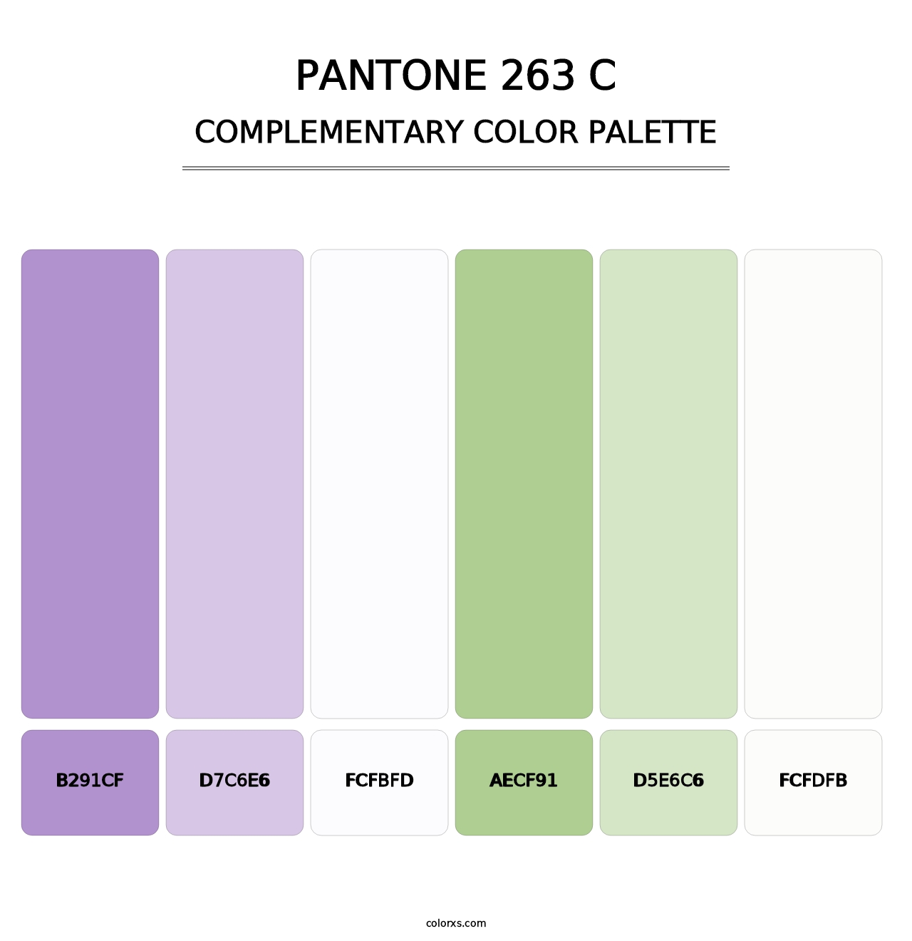 PANTONE 263 C - Complementary Color Palette