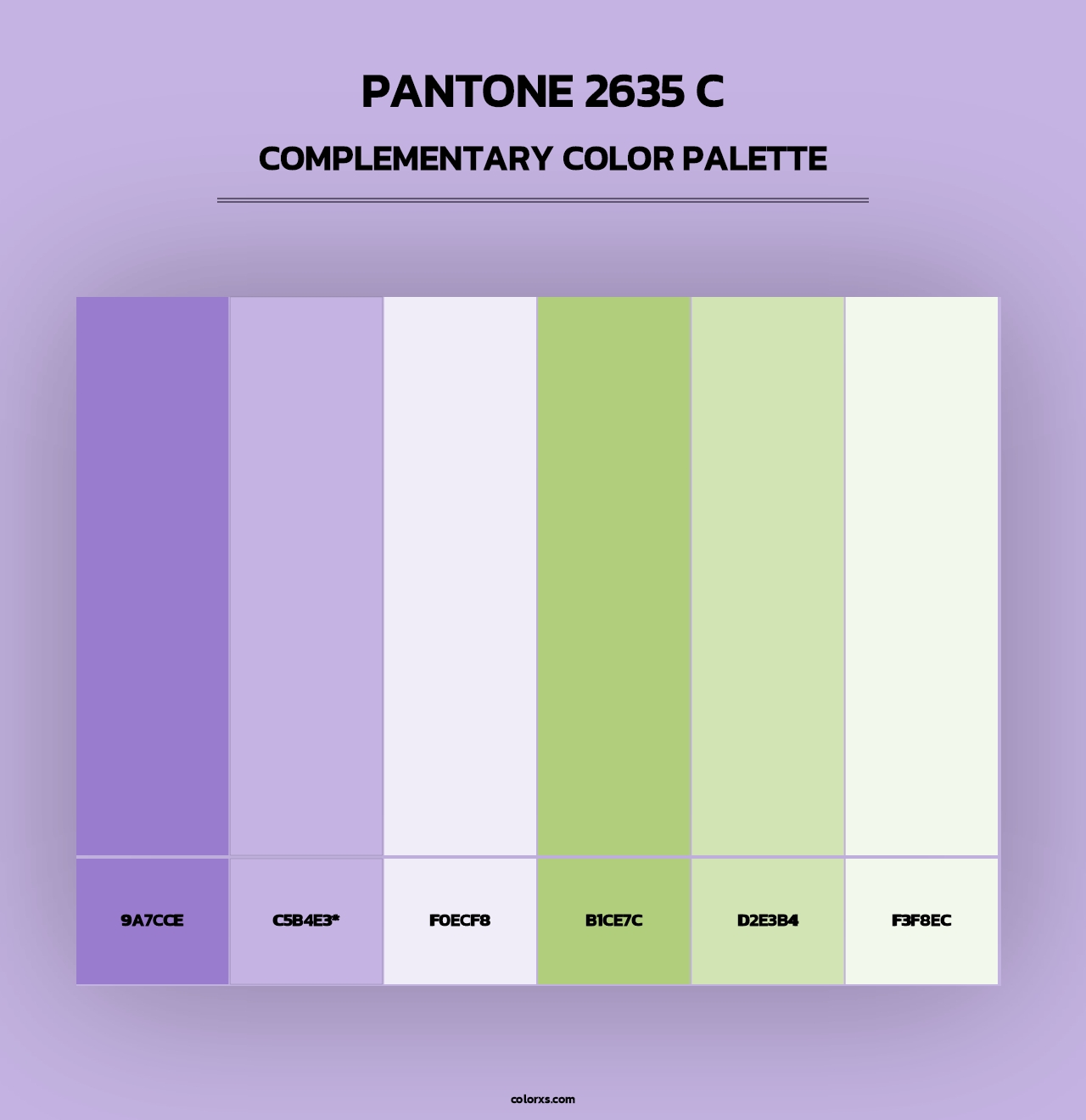 PANTONE 2635 C - Complementary Color Palette