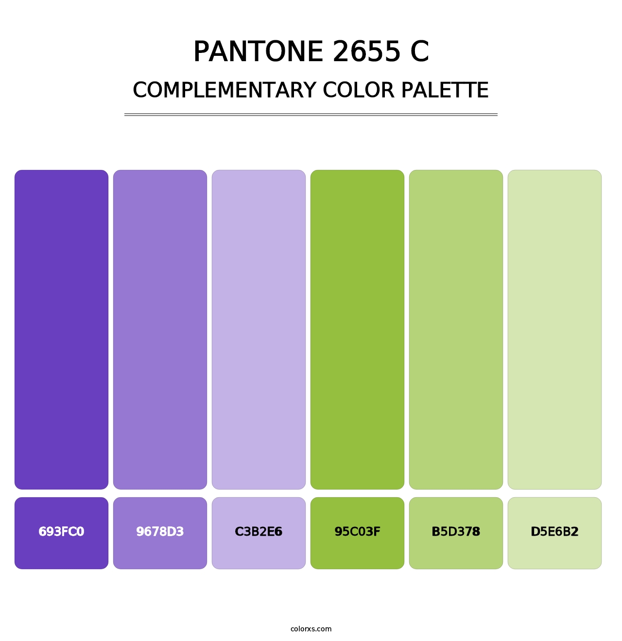 PANTONE 2655 C - Complementary Color Palette