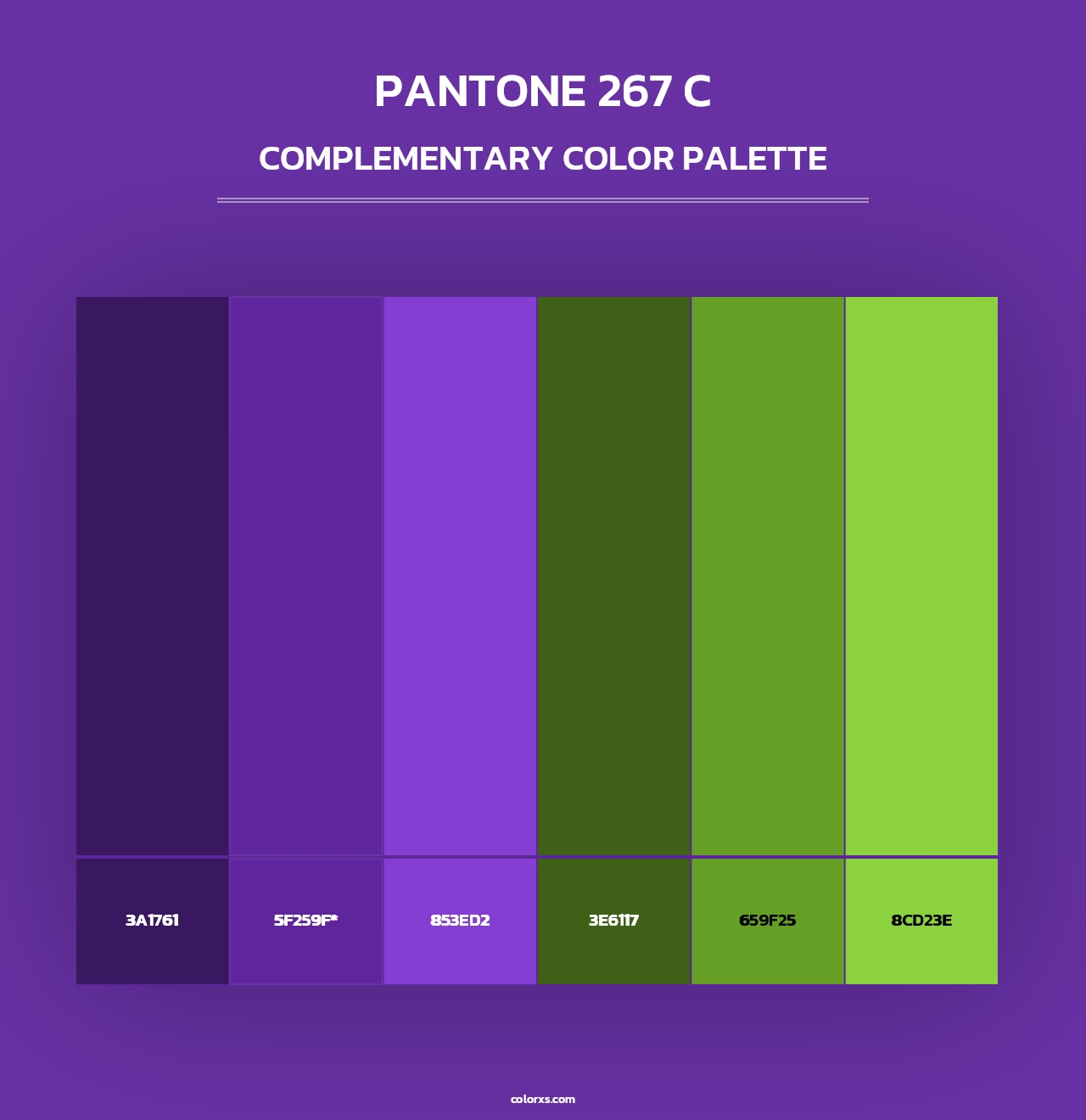 PANTONE 267 C - Complementary Color Palette