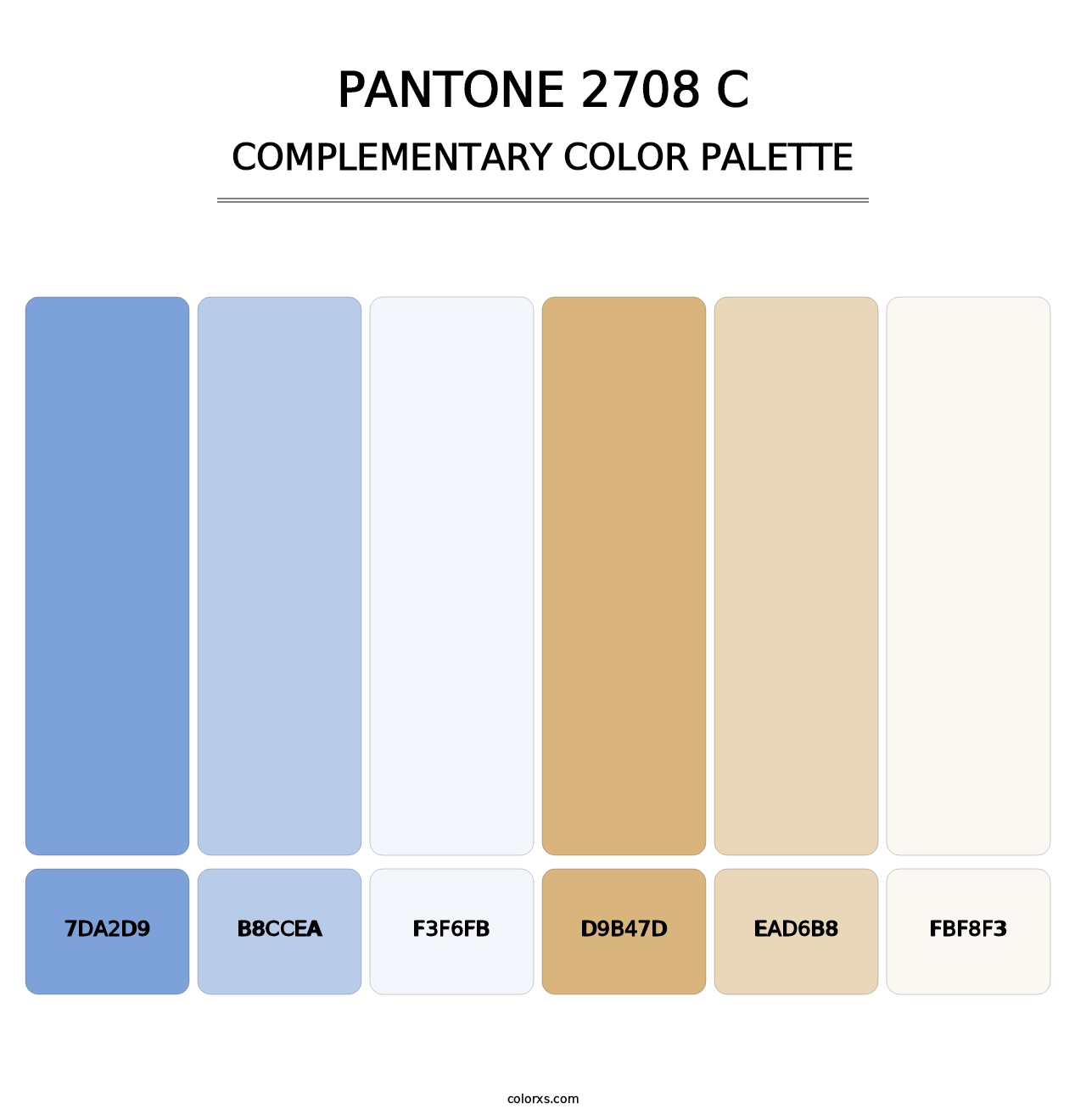 PANTONE 2708 C - Complementary Color Palette