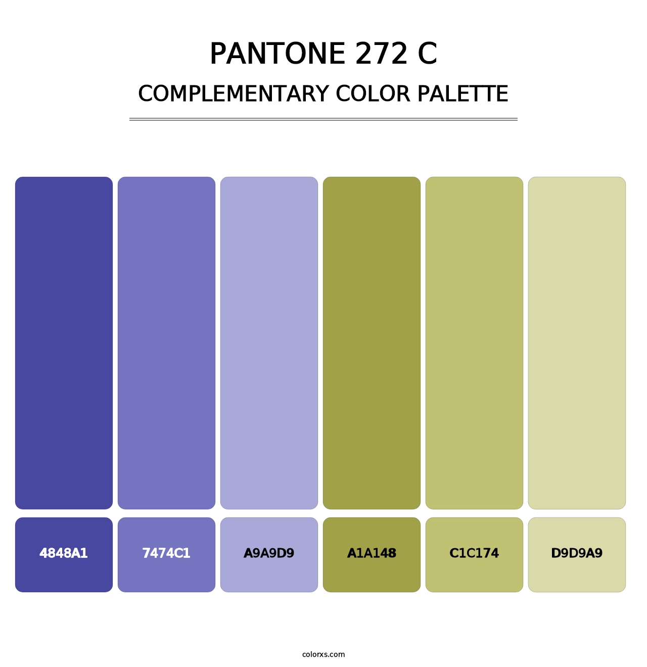 PANTONE 272 C - Complementary Color Palette