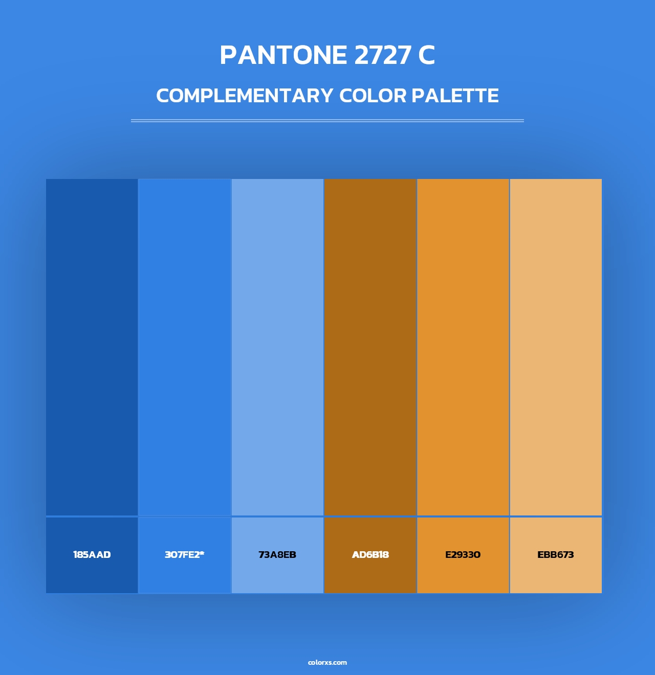 PANTONE 2727 C - Complementary Color Palette