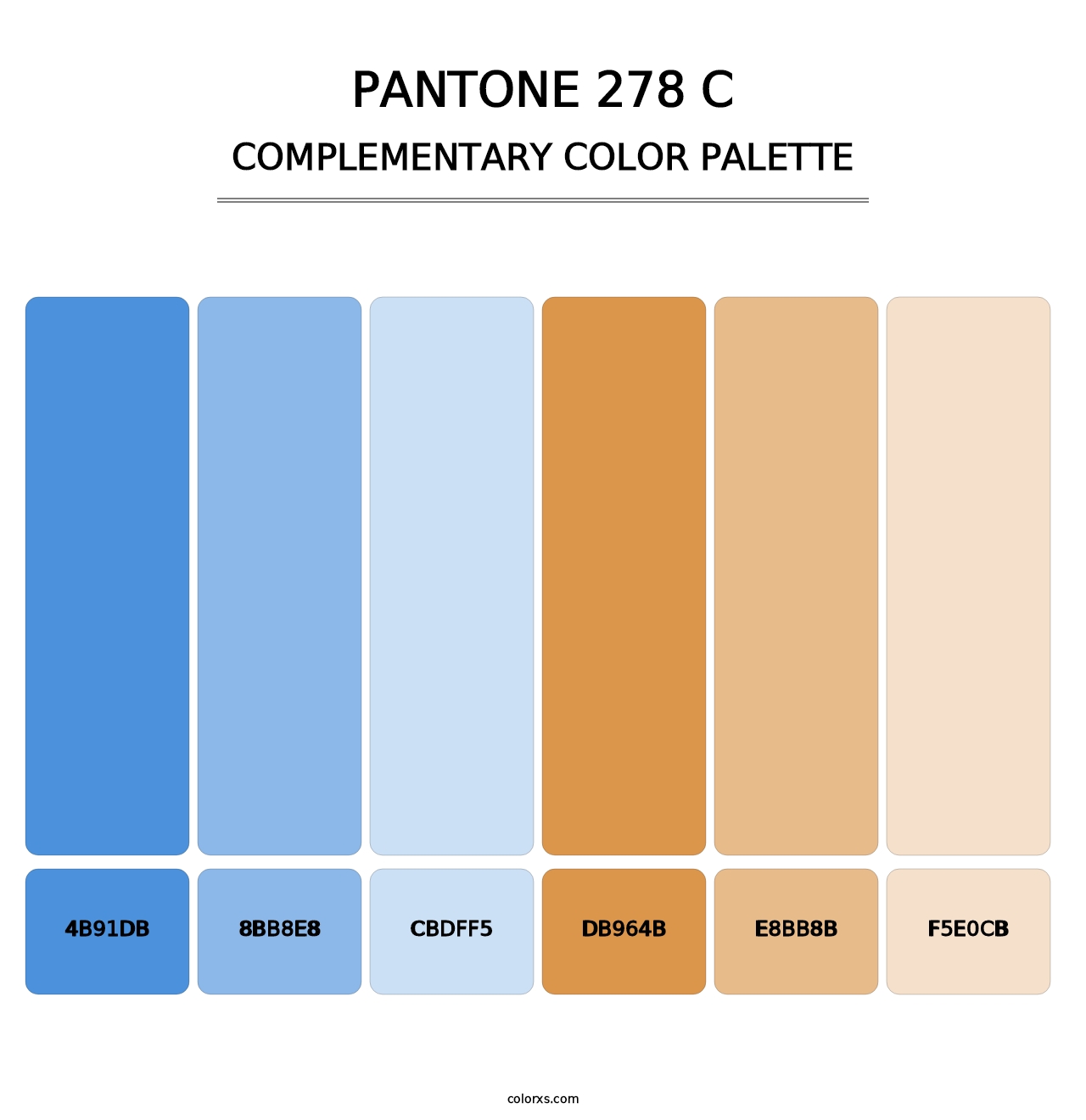 PANTONE 278 C - Complementary Color Palette