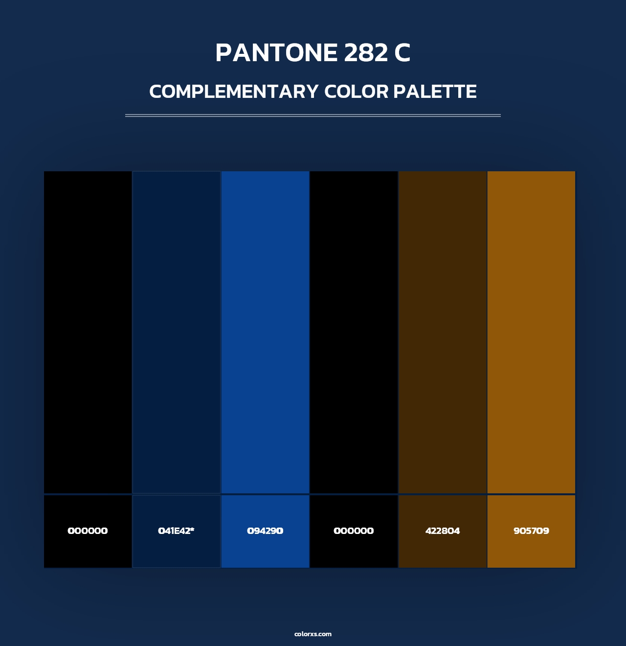 PANTONE 282 C color palettes - colorxs.com