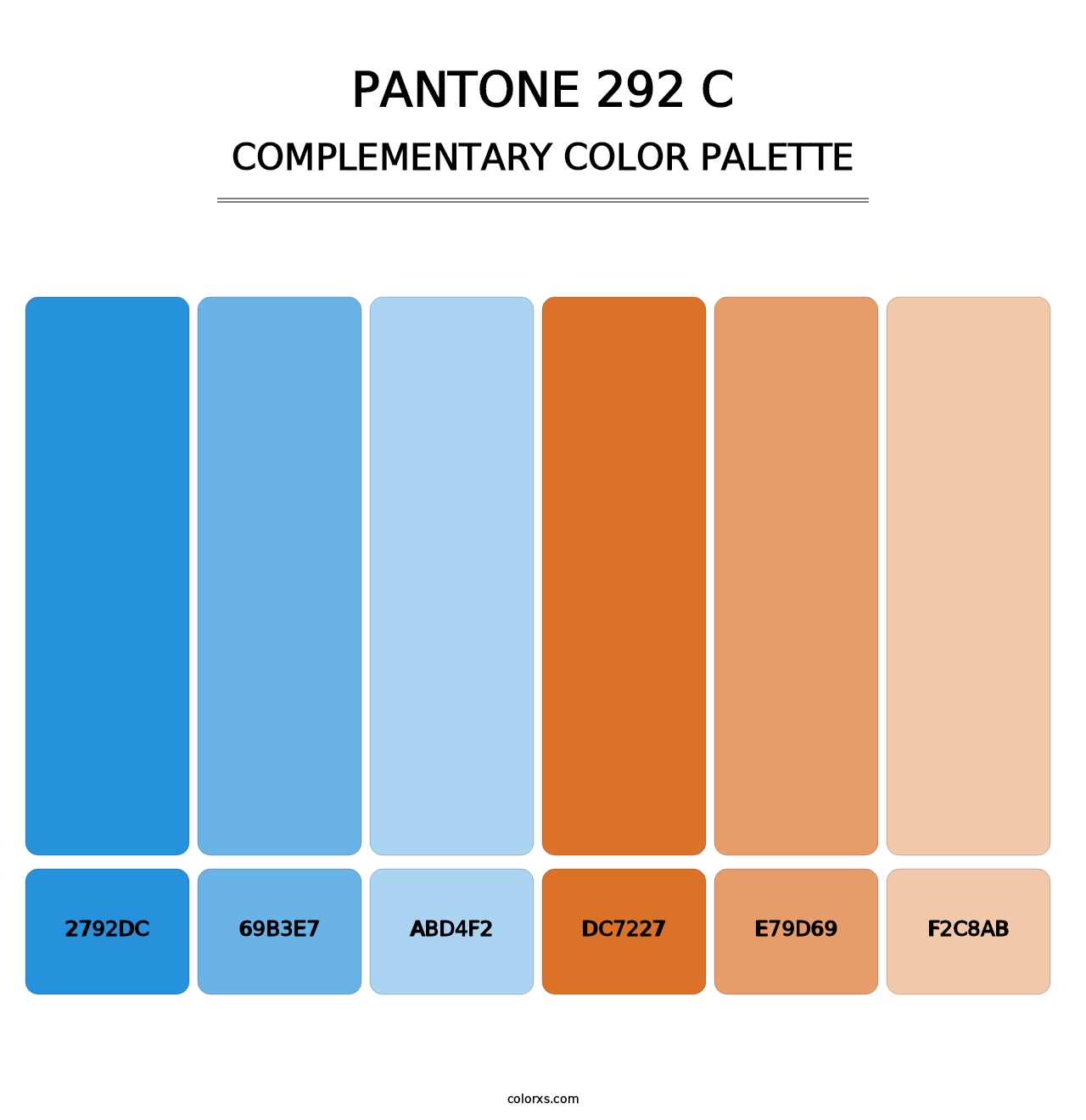 PANTONE 292 C - Complementary Color Palette