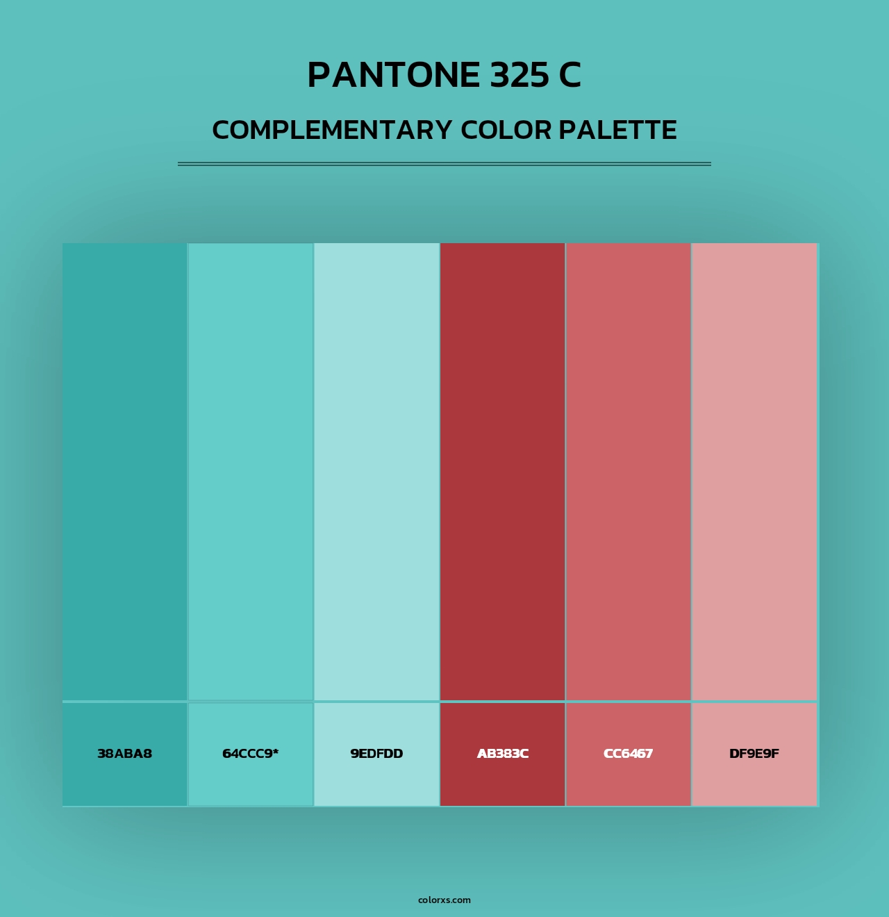 PANTONE 325 C - Complementary Color Palette