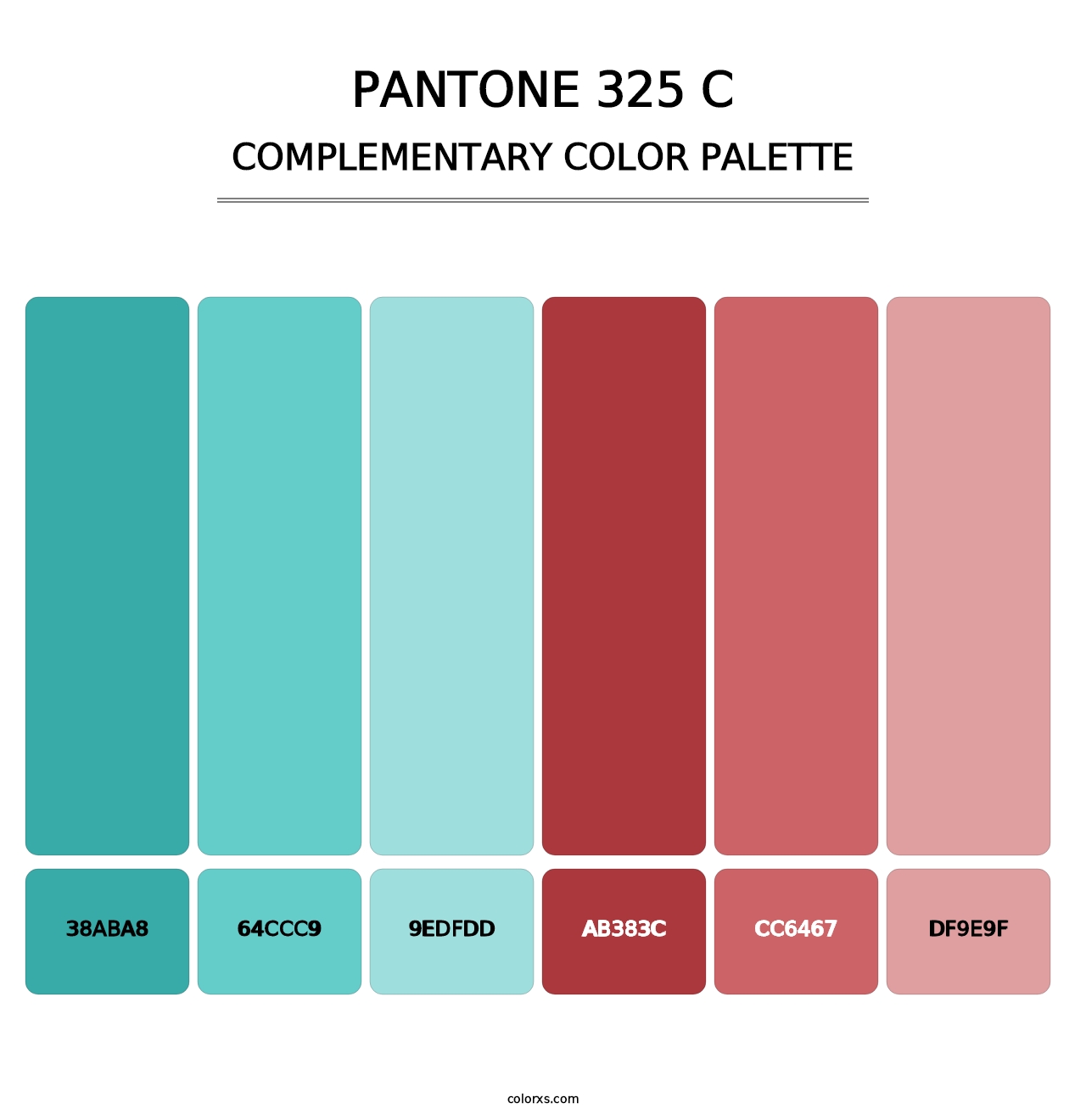 PANTONE 325 C - Complementary Color Palette