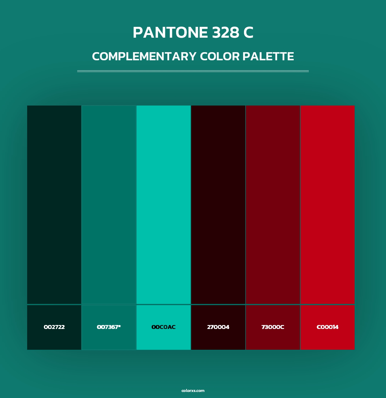 PANTONE 328 C - Complementary Color Palette