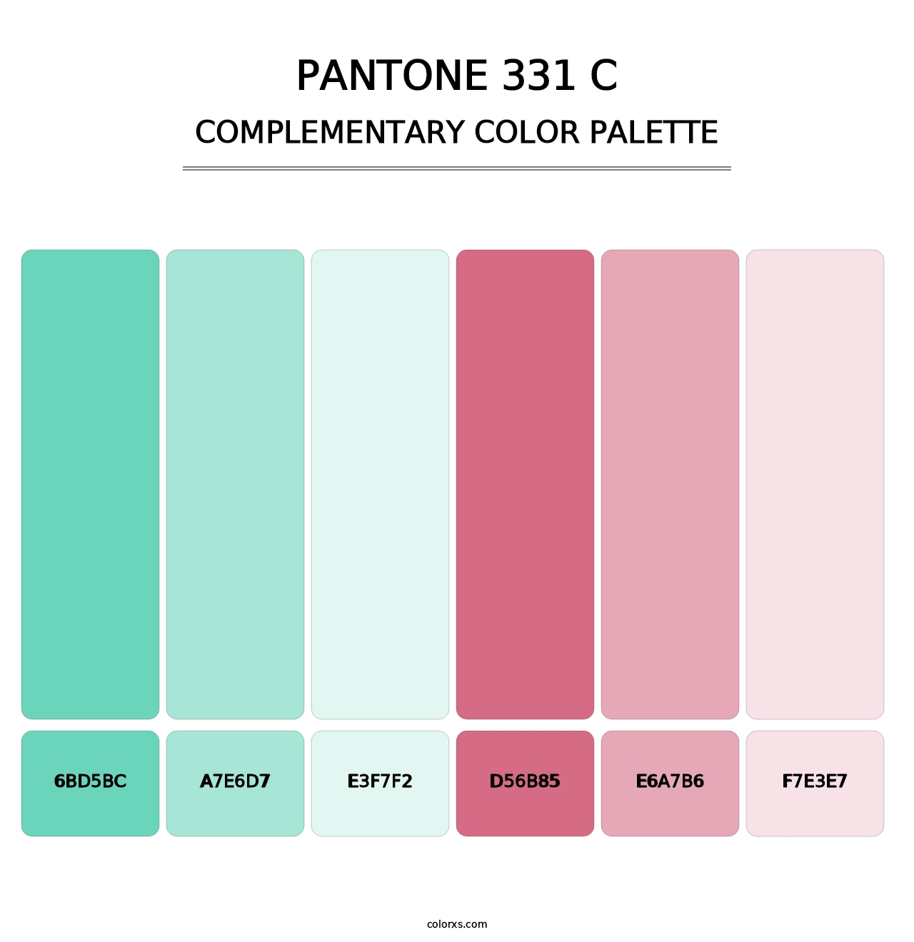 PANTONE 331 C - Complementary Color Palette