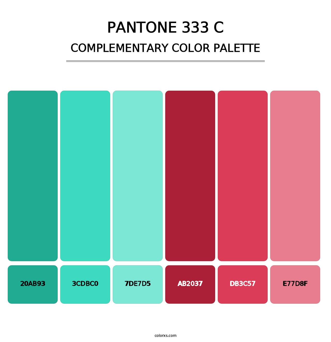 PANTONE 333 C - Complementary Color Palette
