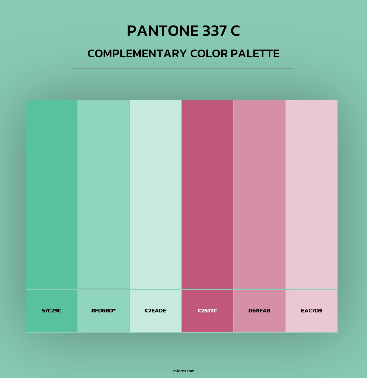 PANTONE 337 C - Complementary Color Palette