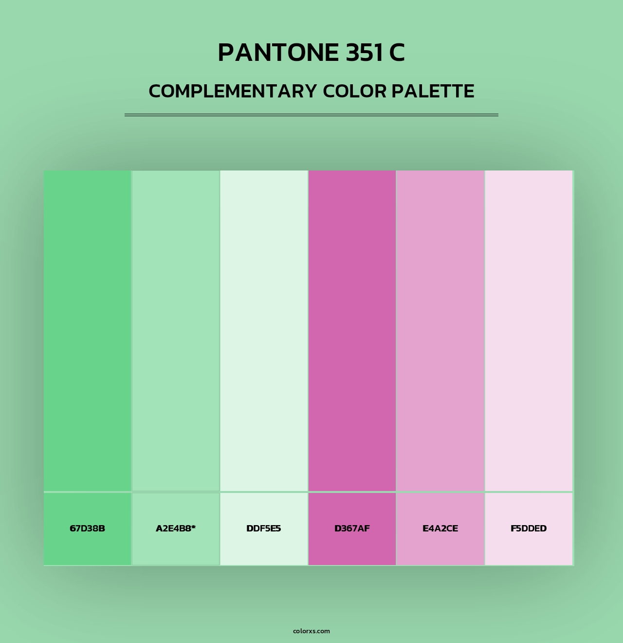 PANTONE 351 C - Complementary Color Palette