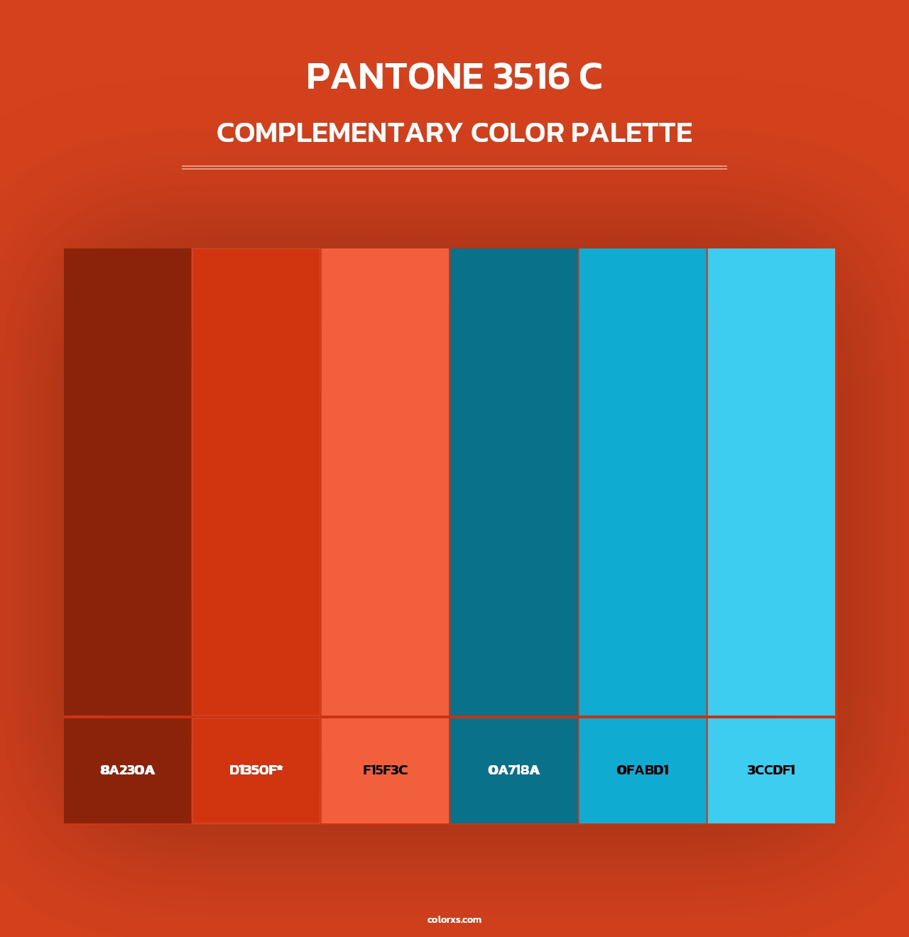 PANTONE 3516 C - Complementary Color Palette