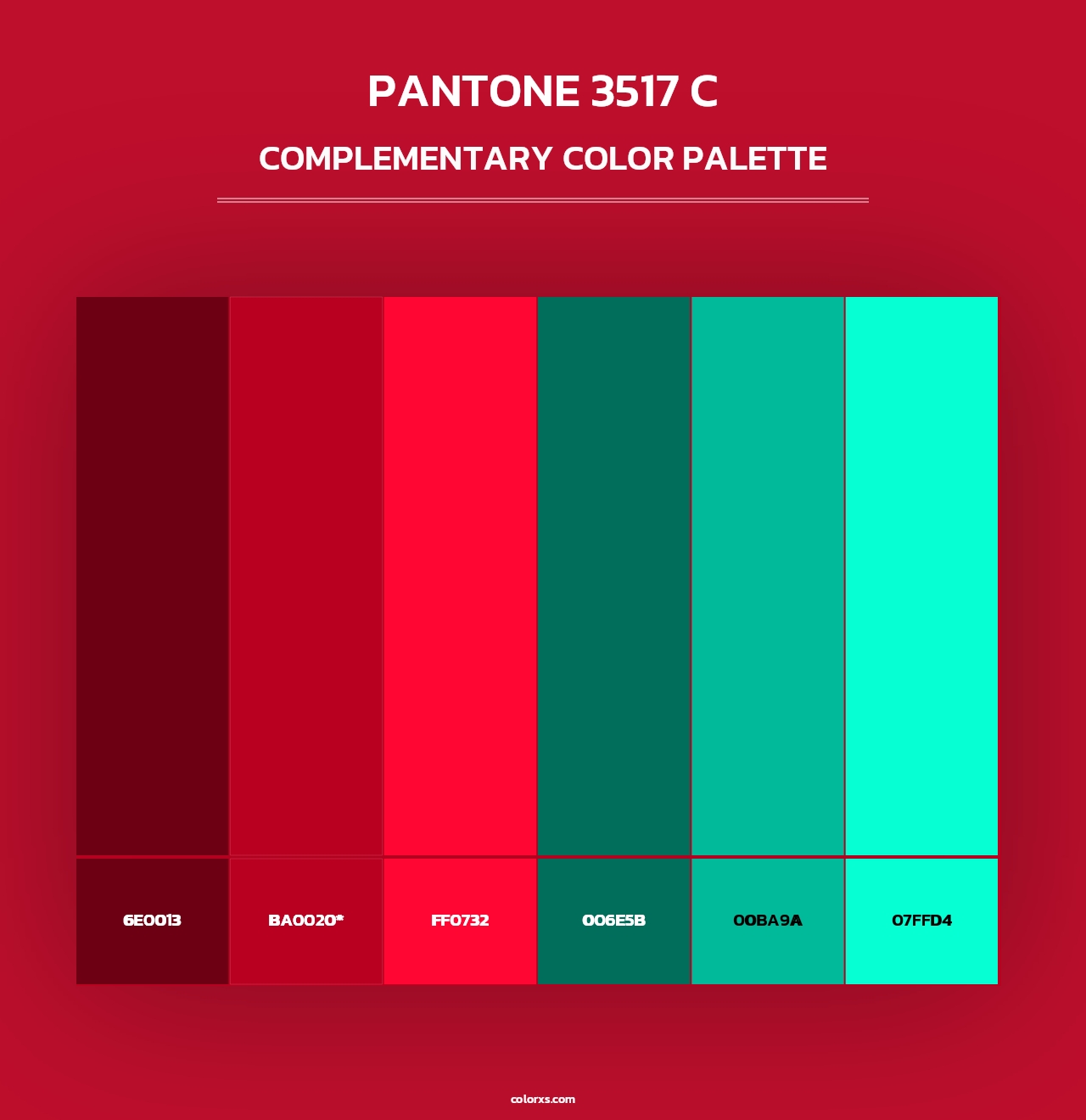PANTONE 3517 C - Complementary Color Palette