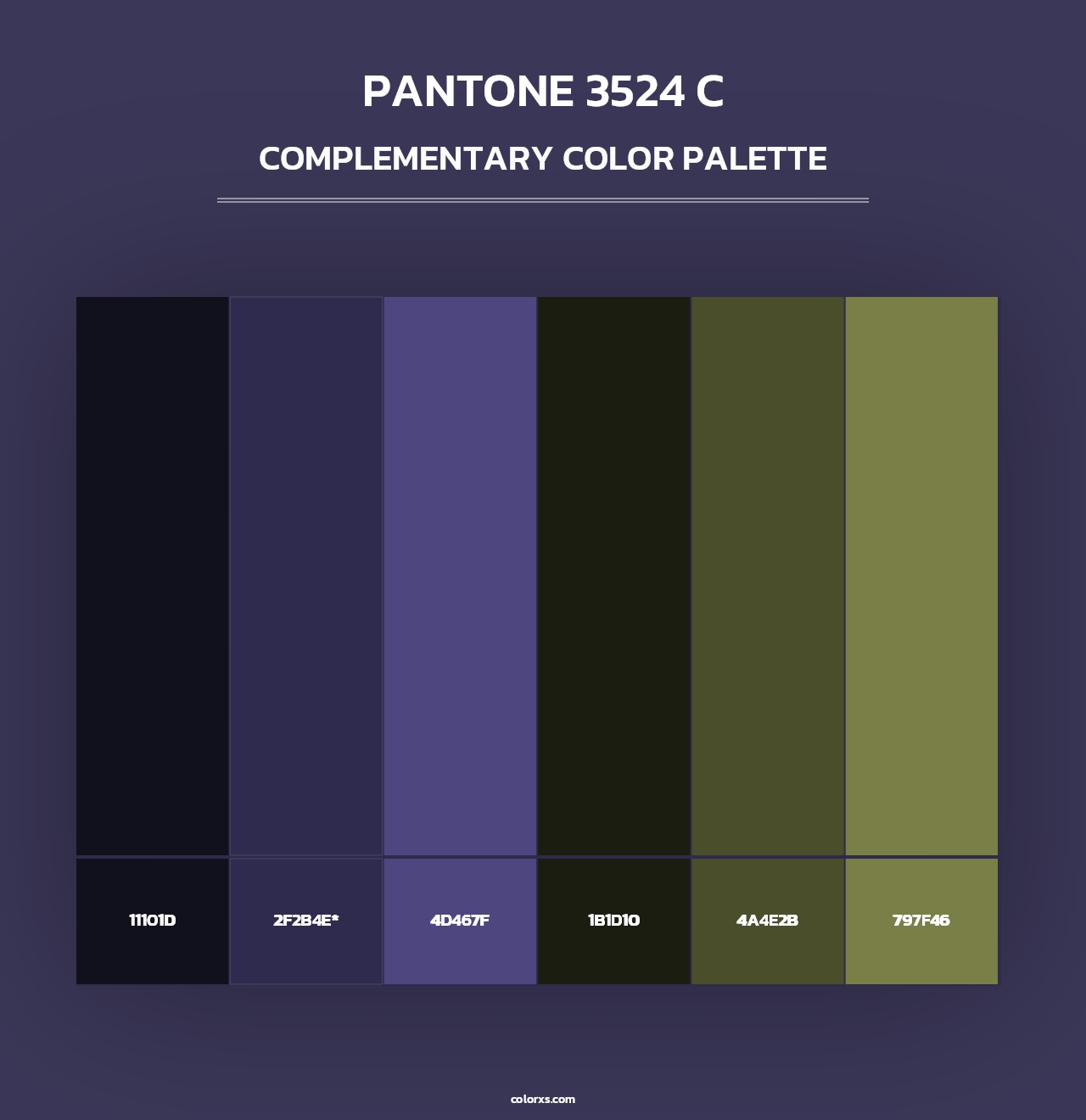 PANTONE 3524 C - Complementary Color Palette