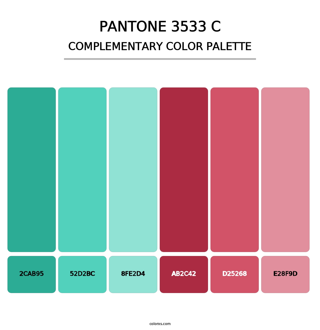 PANTONE 3533 C - Complementary Color Palette