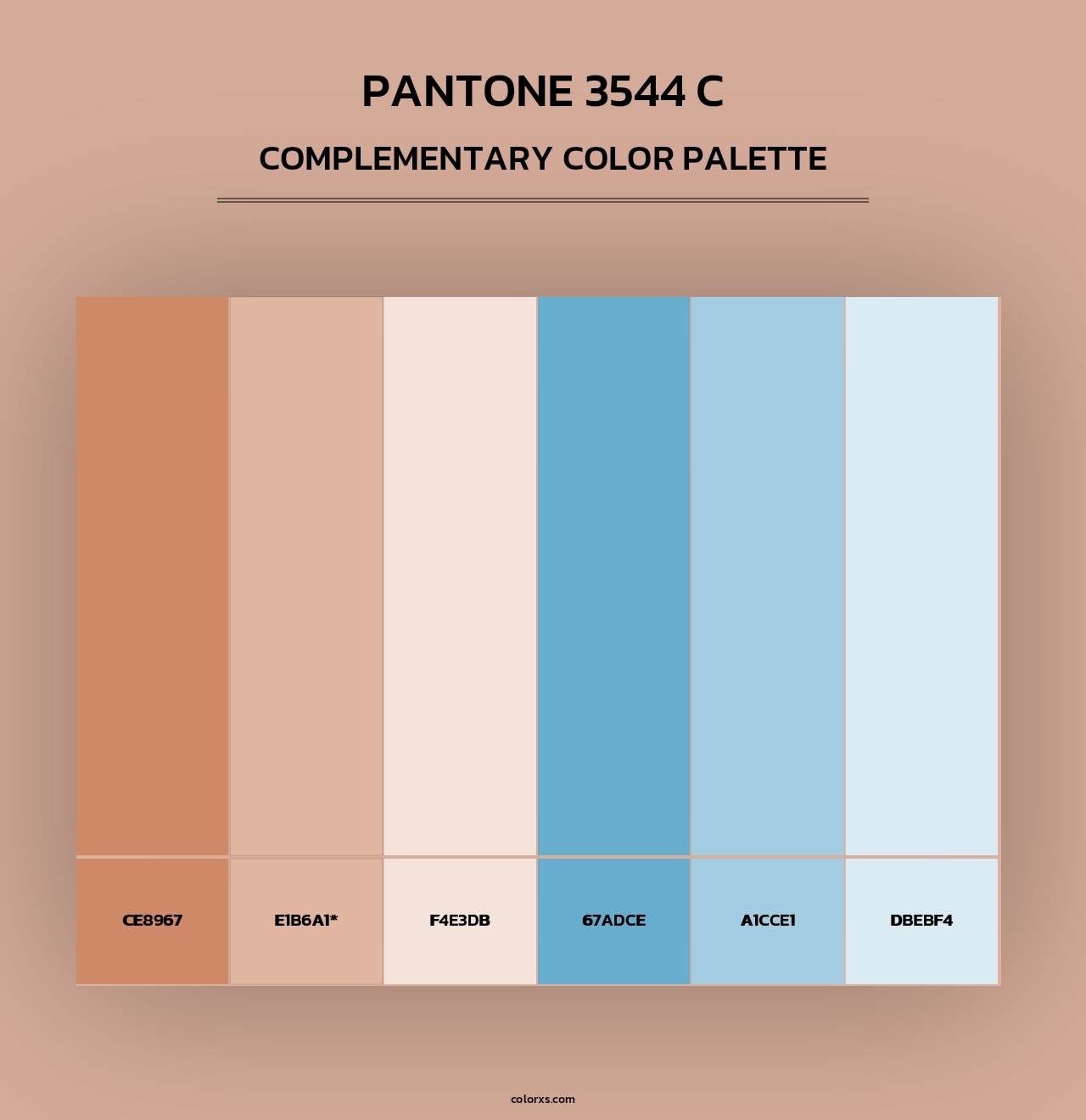 PANTONE 3544 C - Complementary Color Palette