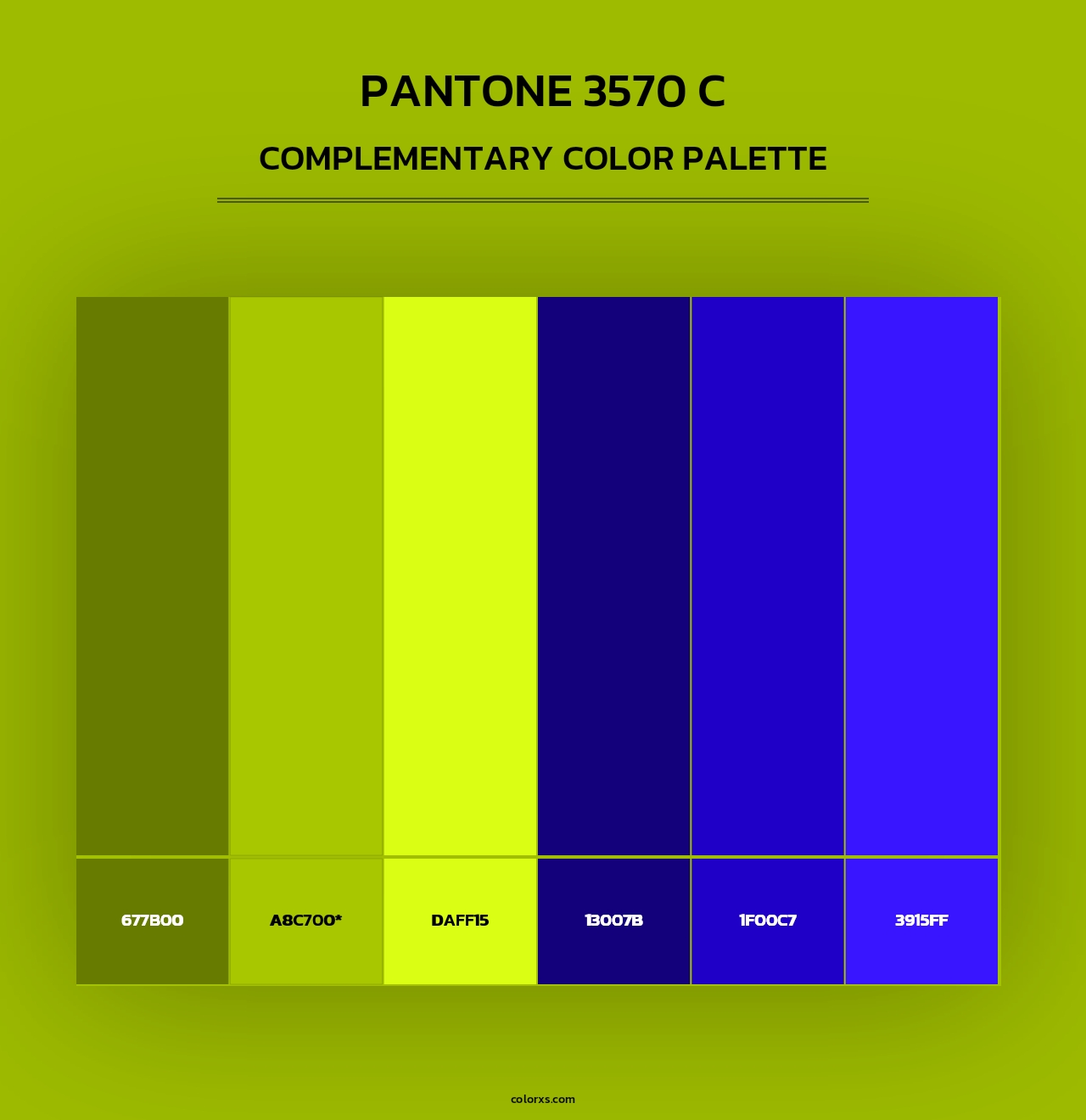 PANTONE 3570 C - Complementary Color Palette