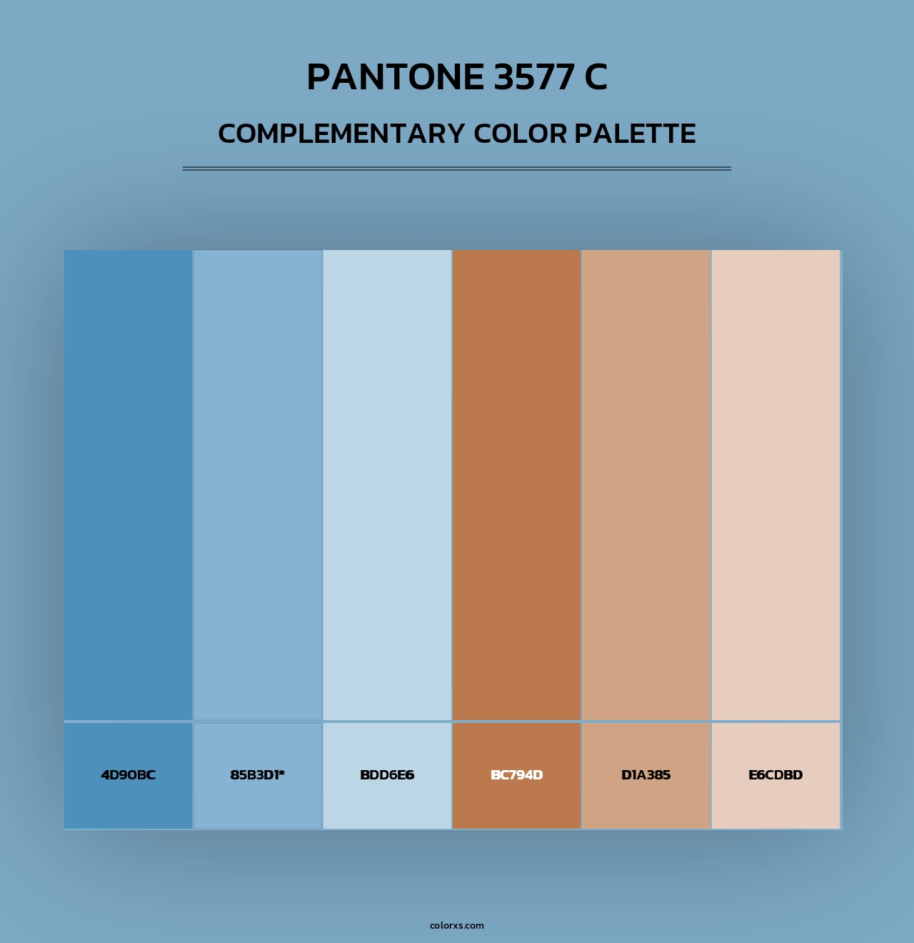 PANTONE 3577 C - Complementary Color Palette