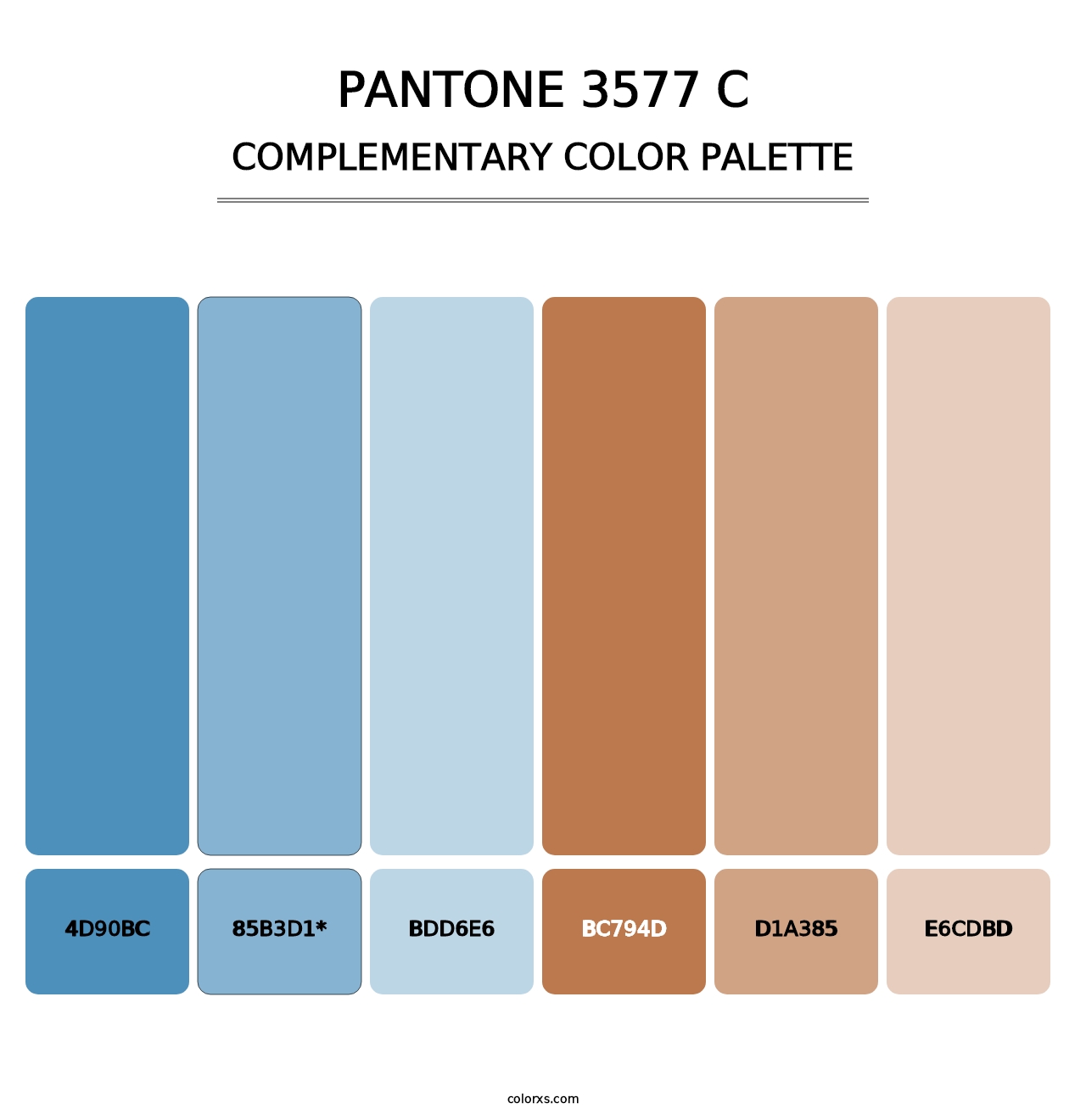 PANTONE 3577 C - Complementary Color Palette