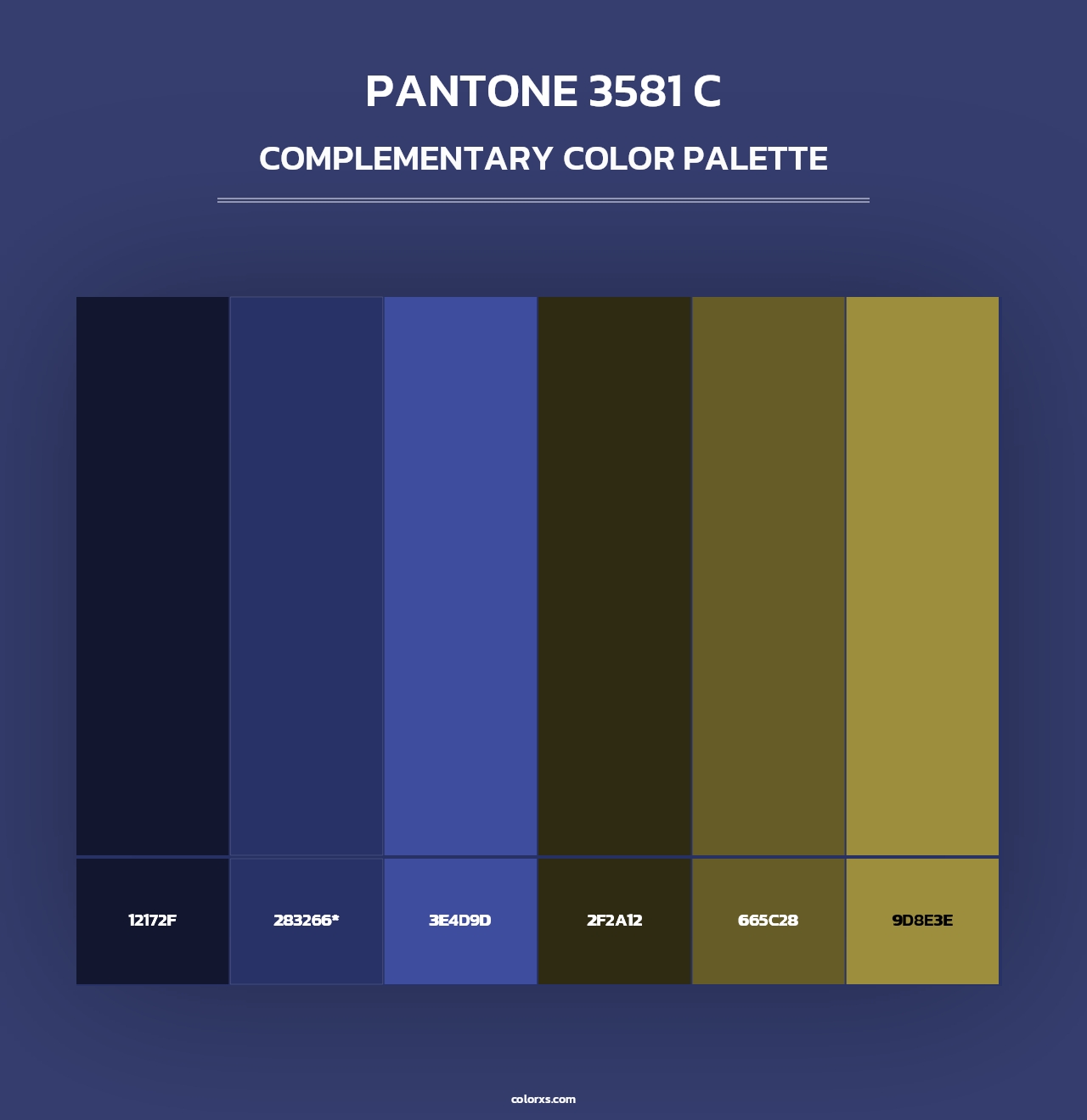 PANTONE 3581 C - Complementary Color Palette