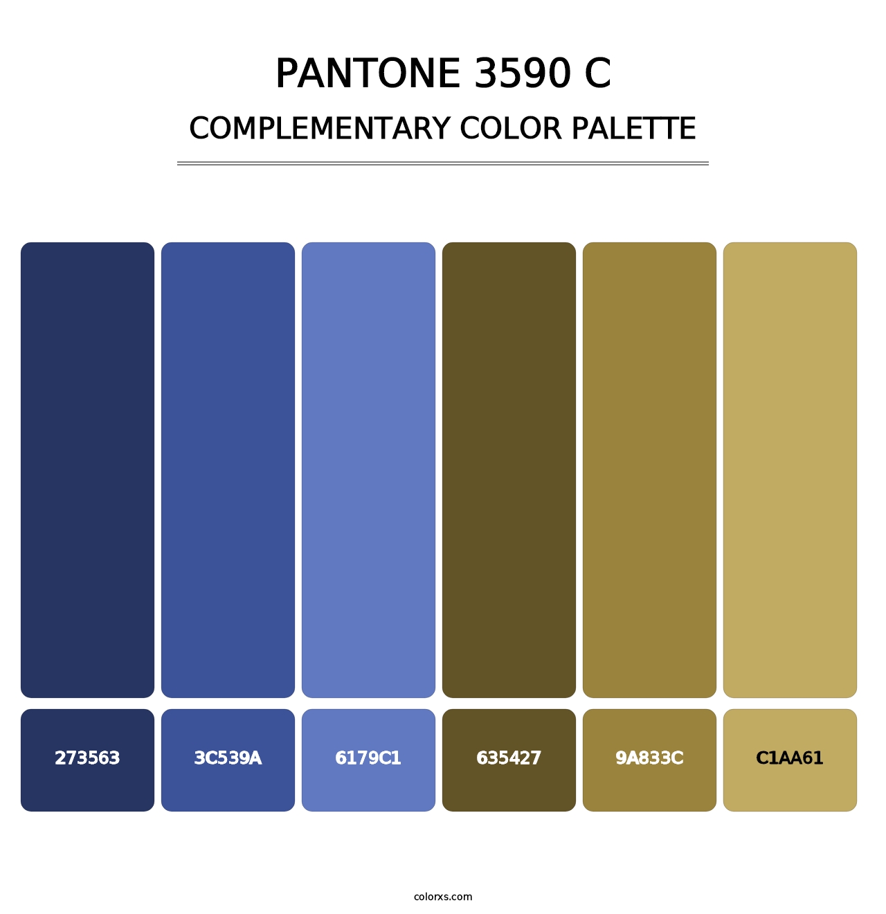PANTONE 3590 C - Complementary Color Palette