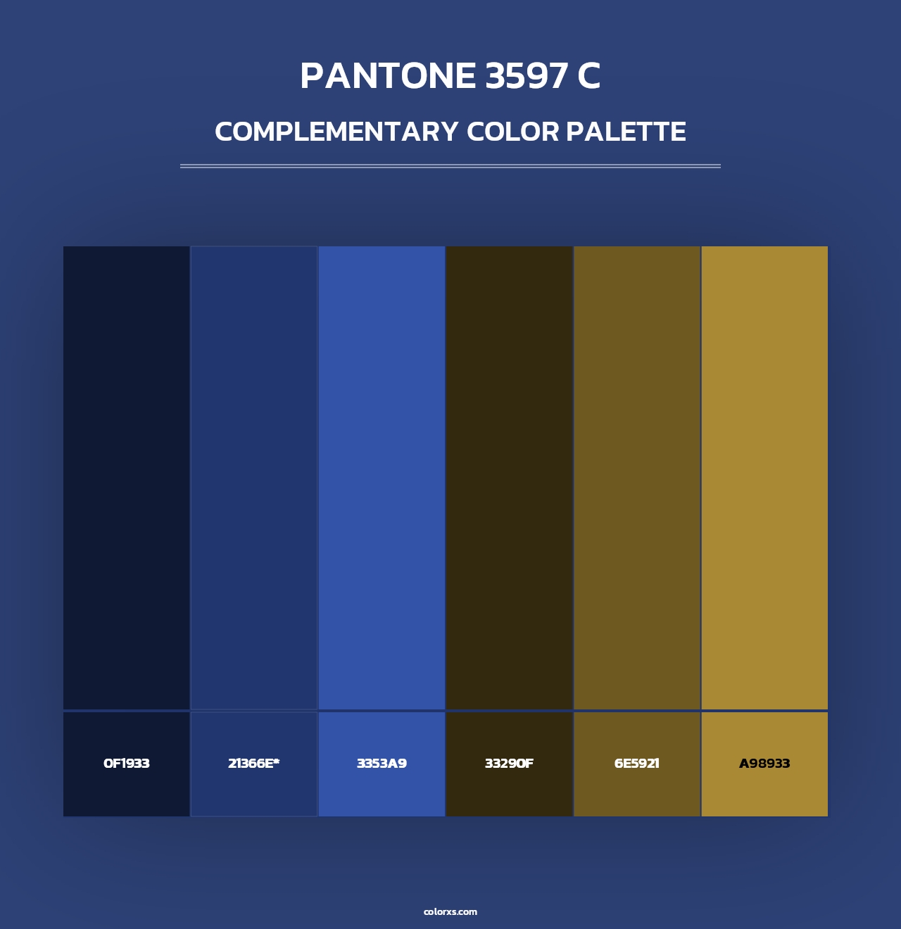 PANTONE 3597 C - Complementary Color Palette