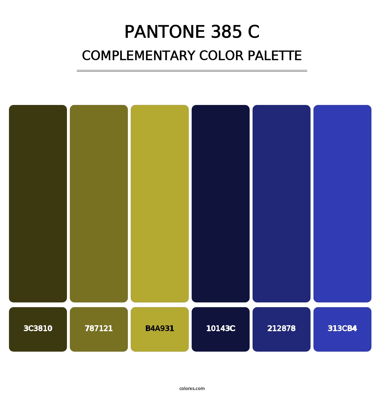 PANTONE 385 C - Complementary Color Palette