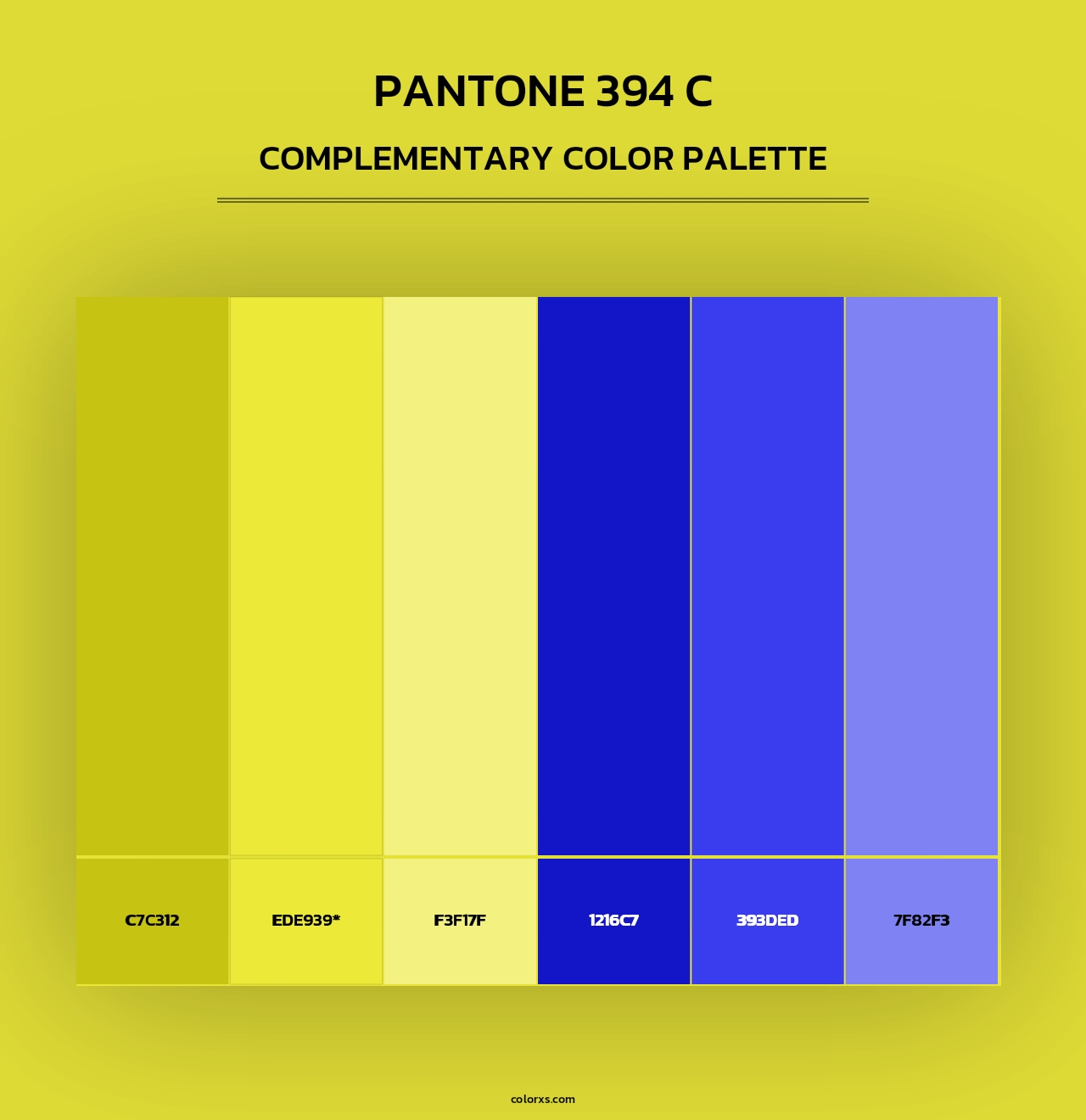 PANTONE 394 C - Complementary Color Palette