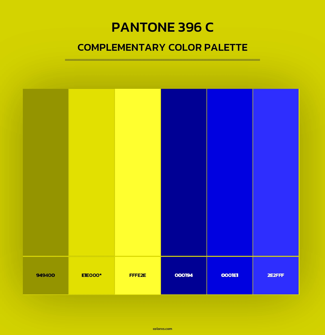 PANTONE 396 C - Complementary Color Palette