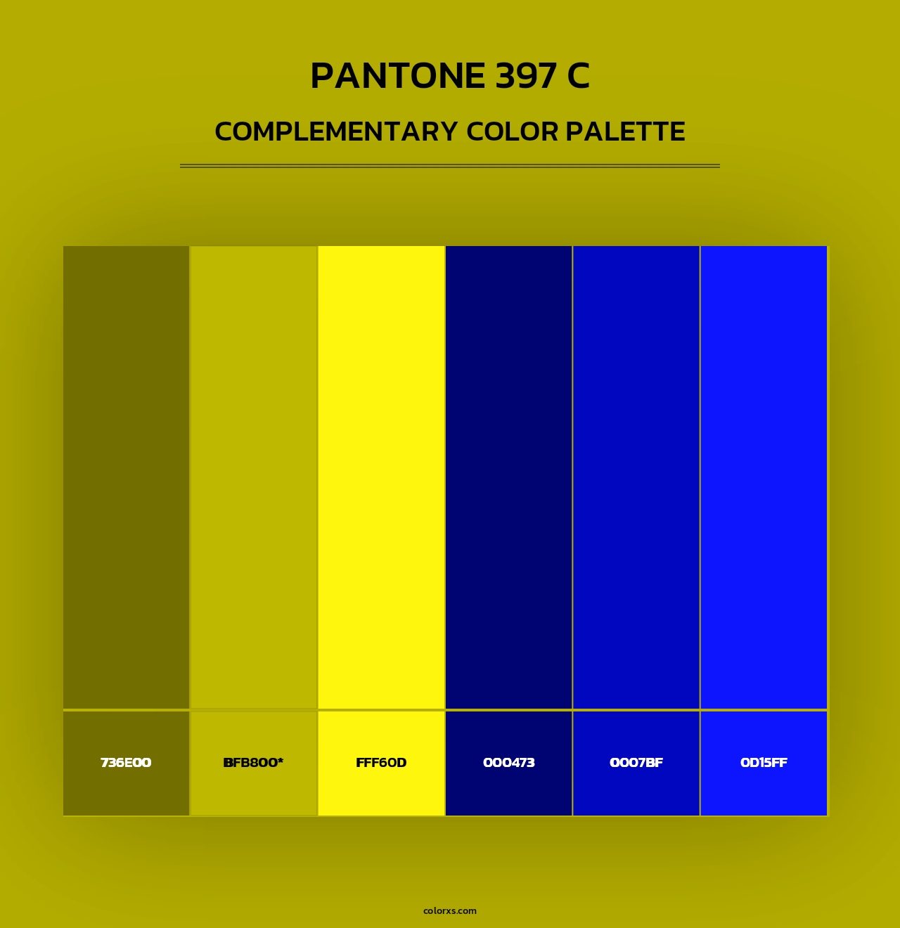 PANTONE 397 C - Complementary Color Palette